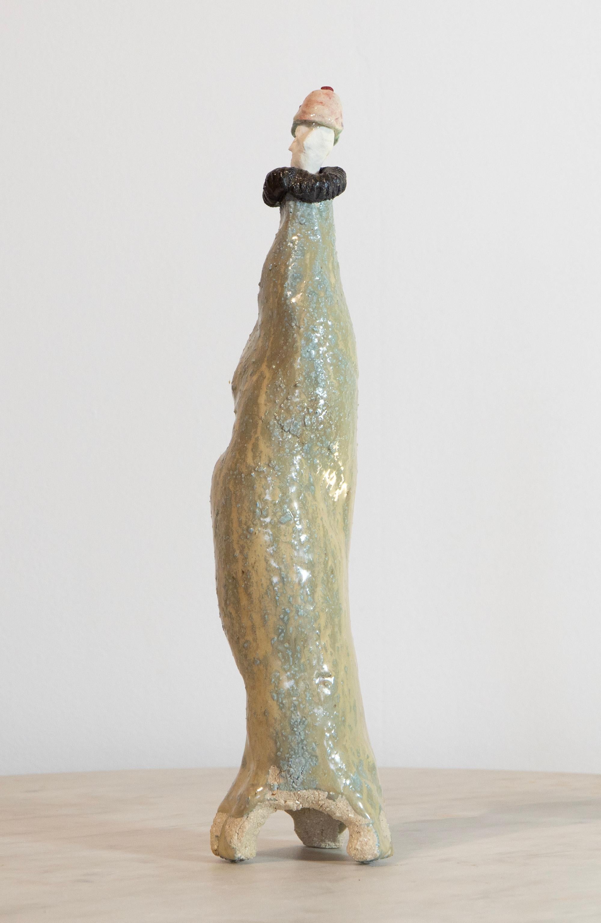 Baseball Cap Extravagant Series High-Fired Glazed Ceramic Figurative Sculpture For Sale 7