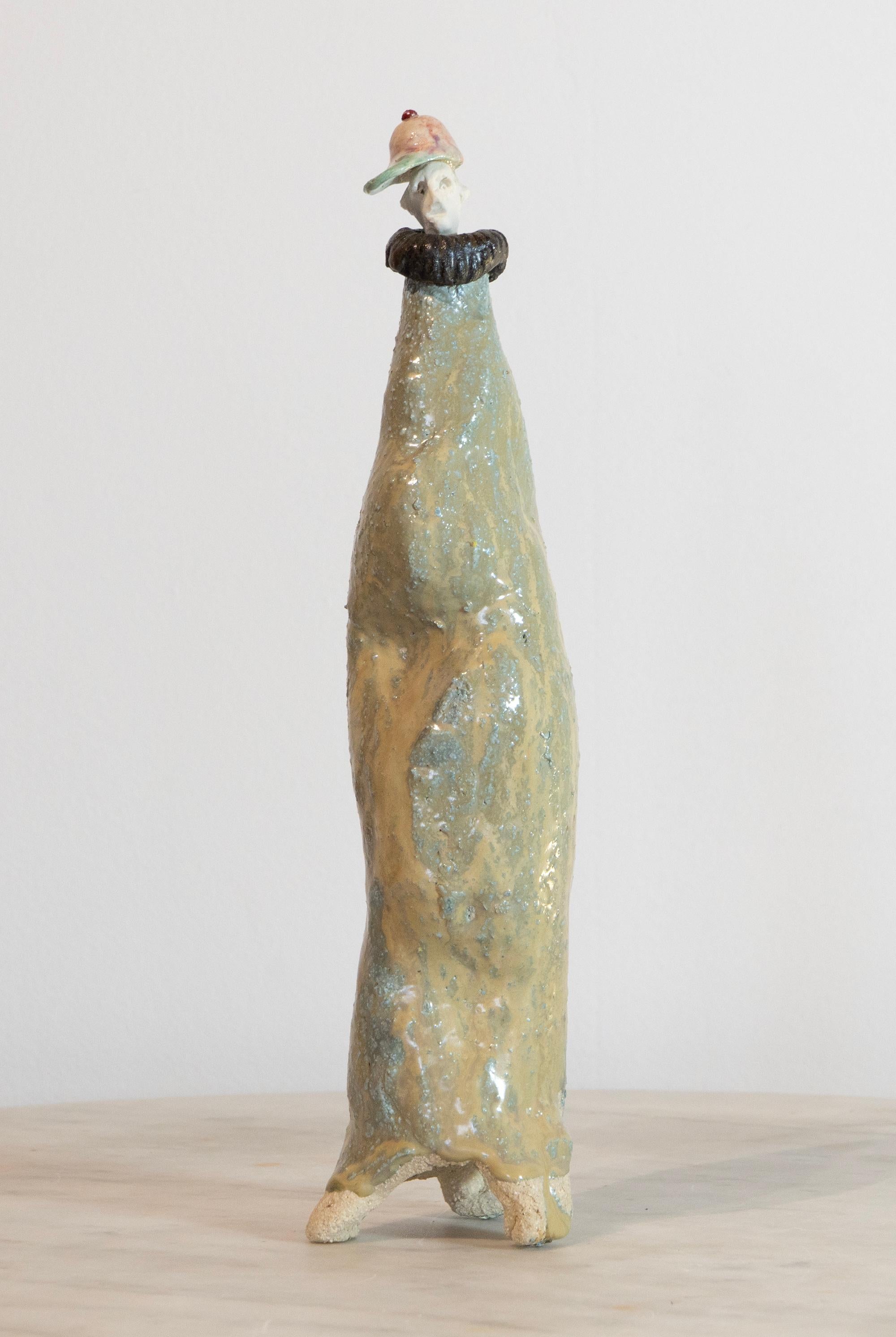 Baseball Cap Extravagant Series High-Fired Glazed Ceramic Figurative Sculpture For Sale 9