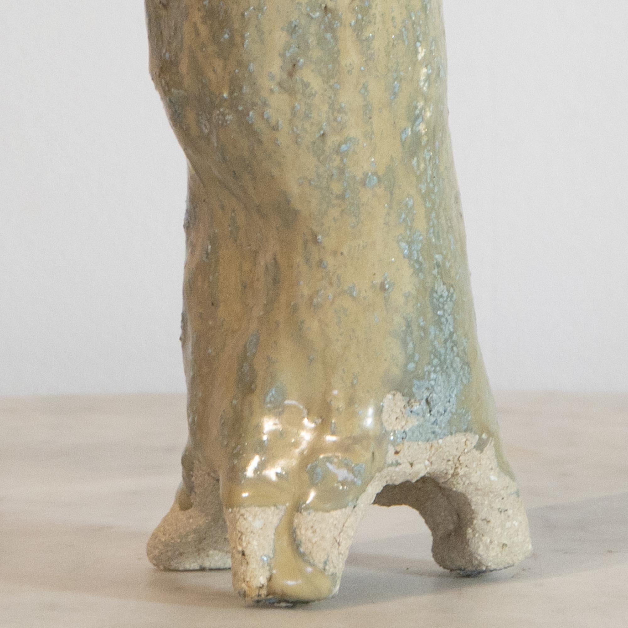 Baseball Cap Extravagant Series High-Fired Glazed Ceramic Figurative Sculpture For Sale 2