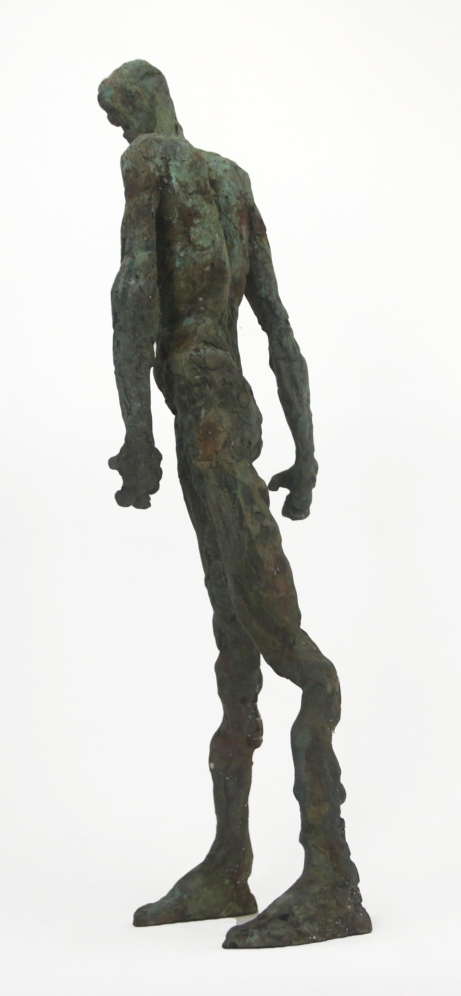 Expressionist Heavy Bronze Sculpture in Lost Wax Casting Containing the Rage For Sale 2