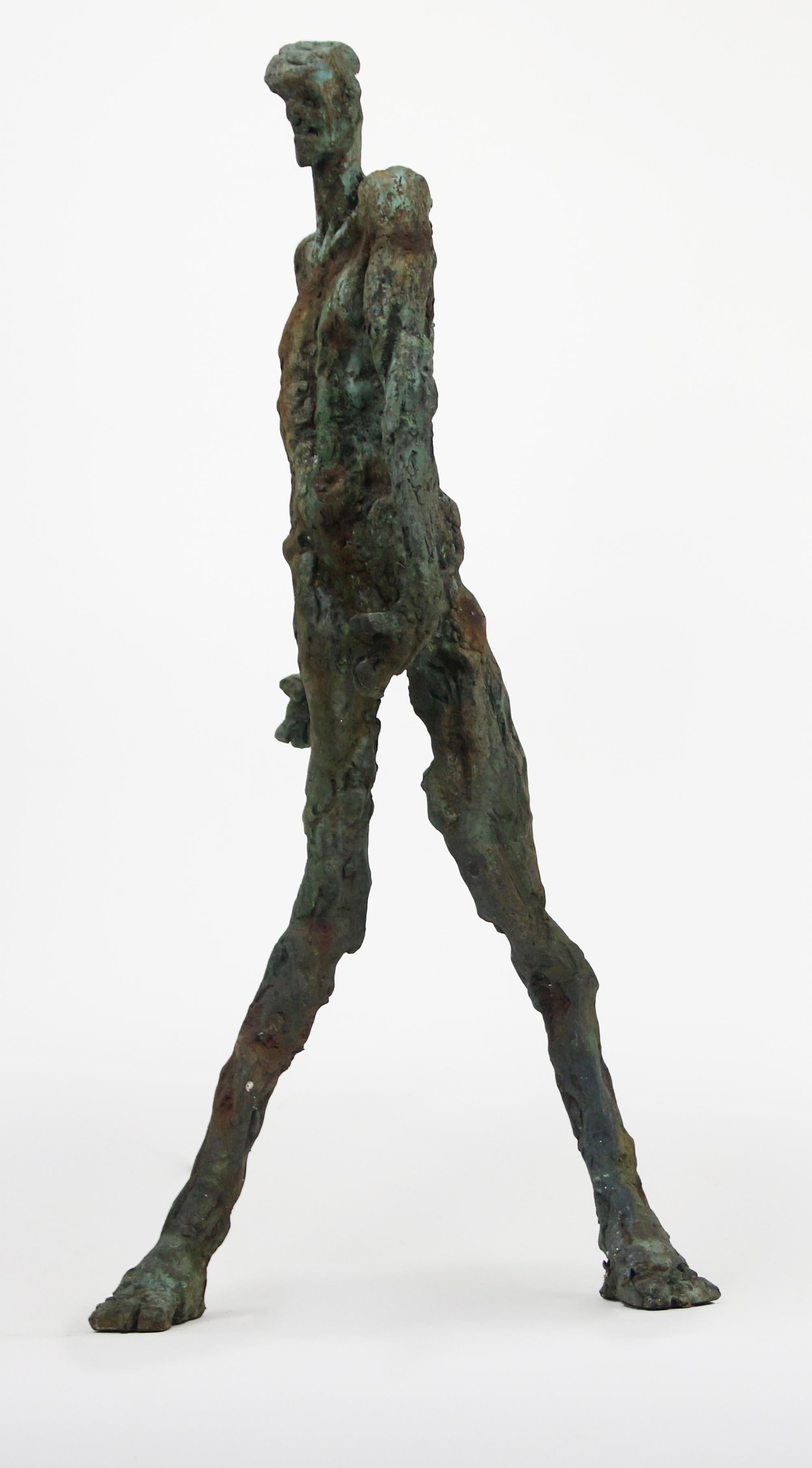 Expressionist Heavy Bronze Sculpture in Lost Wax Casting Containing the Rage For Sale 5