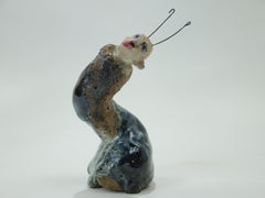 Organic Hybrid Ceramic Sculpture Human Insect Figure Expressive Contemporary Art