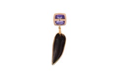 Scarab Amethyst with Diamond Scarab Earrings Set in 18 Karat Rose Gold Settings
