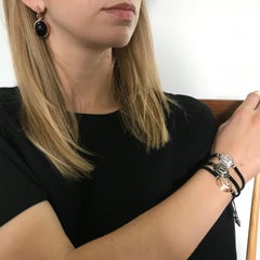 Bracciale Scarabeo in oro rosa 18 carati con 68 diamanti color cognac 0,39 carati