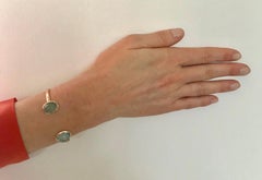 Scarab Cuff, 18 Carat Rose Gold, Tourmaline 10.49 Carat, Beryl 9.63 Carat