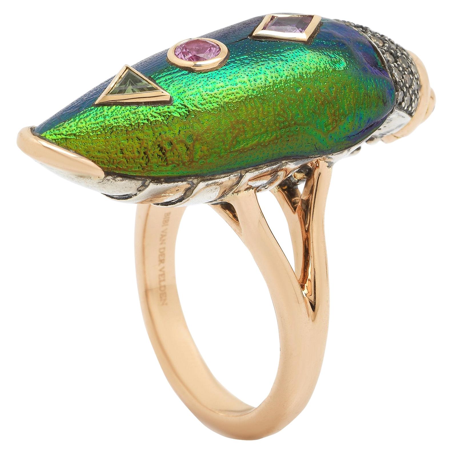 Scarab Pop Art Ring For Sale