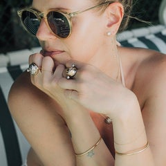 Scarab Ring, 18 Carat White and Rose Gold Set with Diamonds of 1.0 Carat