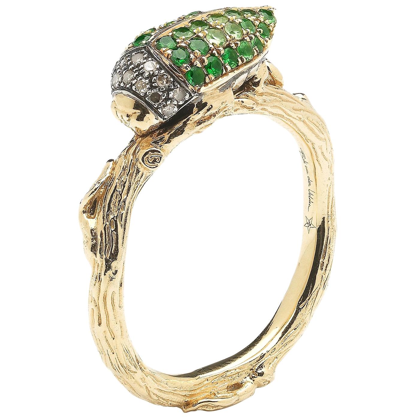 Scarab Ring Green For Sale