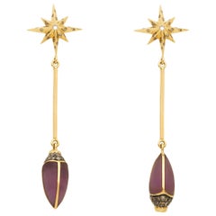 Scarab Star Earrings