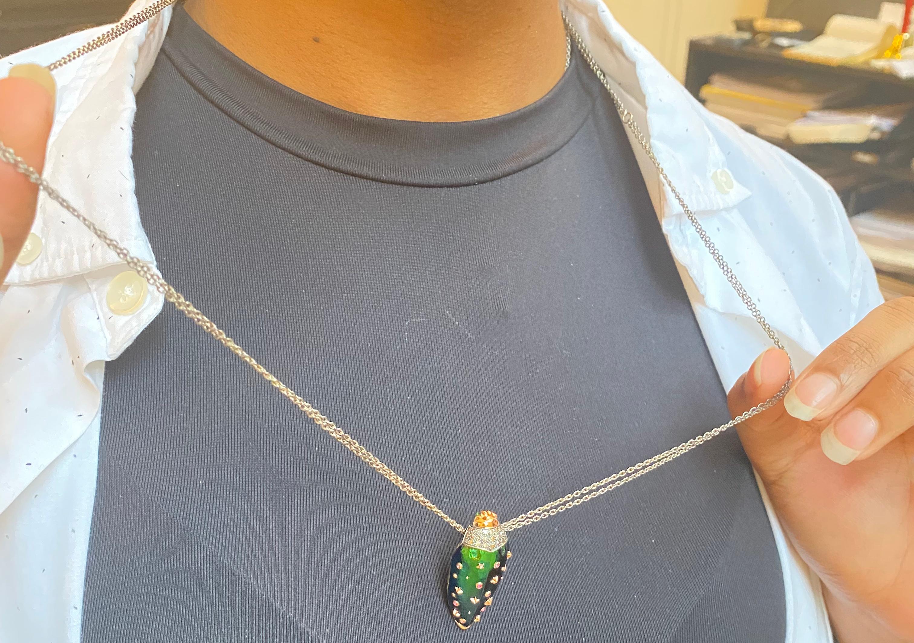 Women's Scarab Star Necklace For Sale