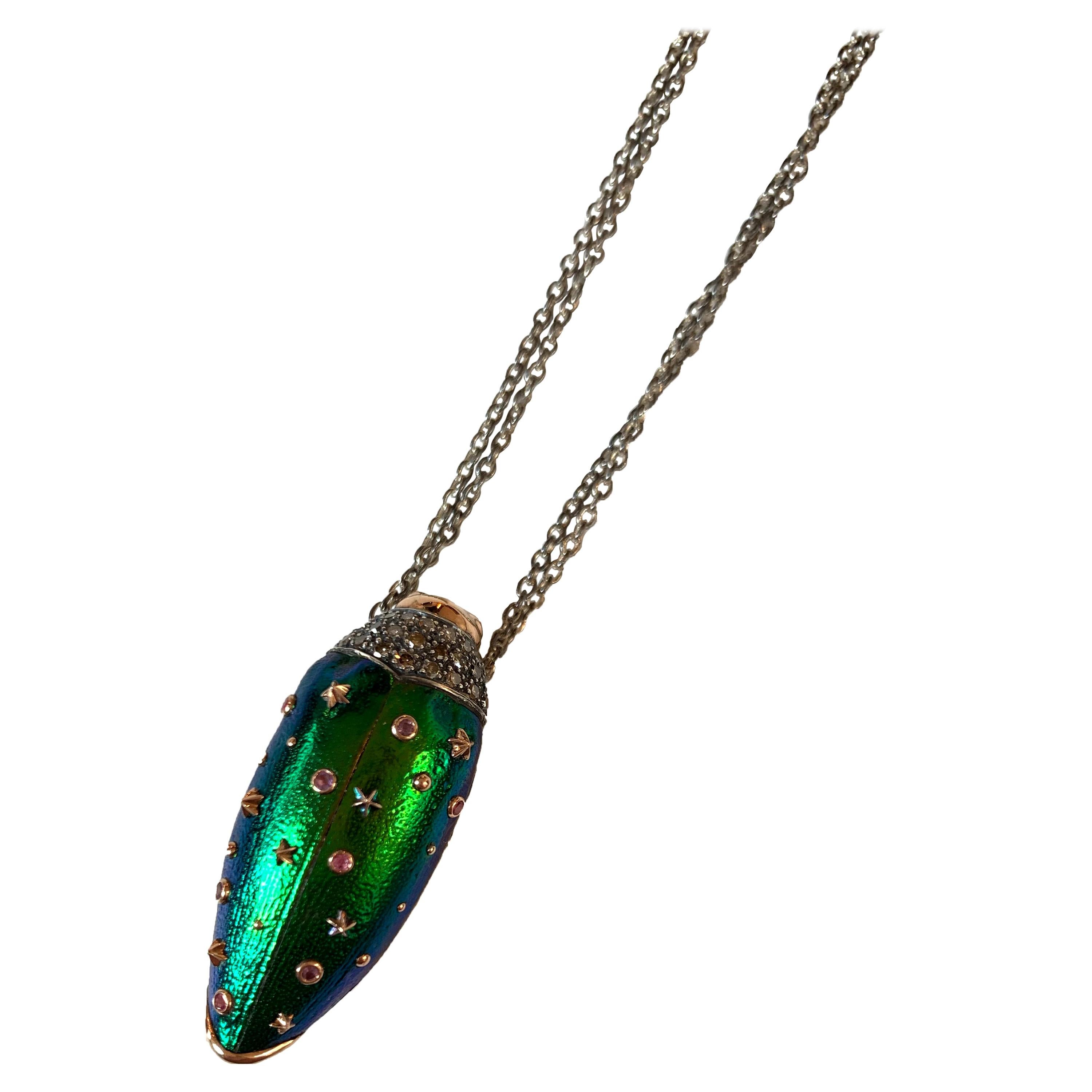 Scarab Star Necklace For Sale at 1stDibs