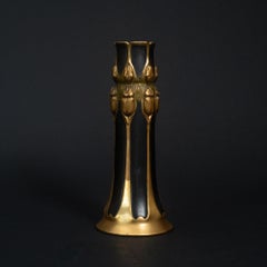 Jugendstil-Schalvase aus Bronze von Christofle