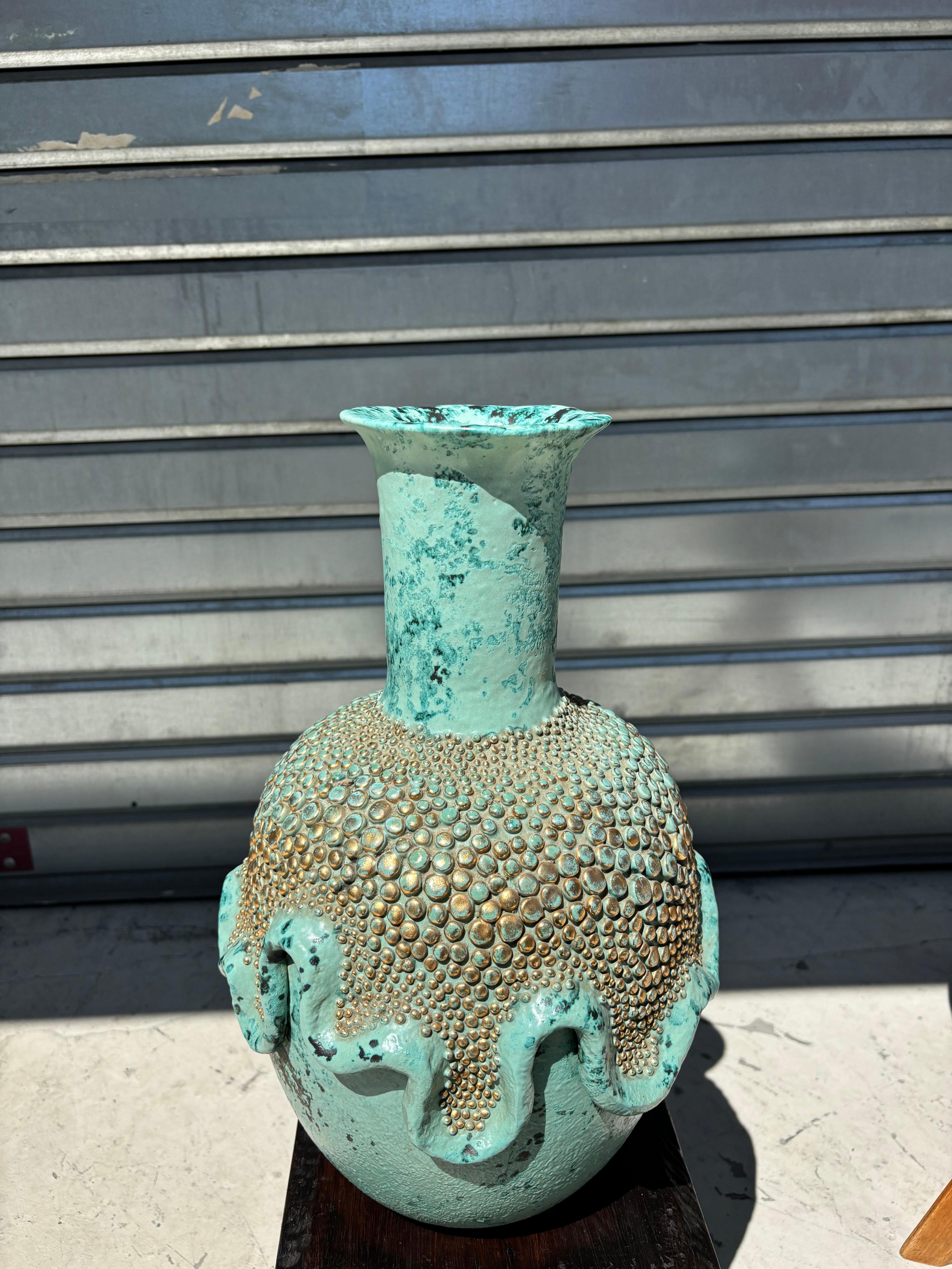 Scarce and big vase by Léon Arthur Tuntundjian For Sale 3
