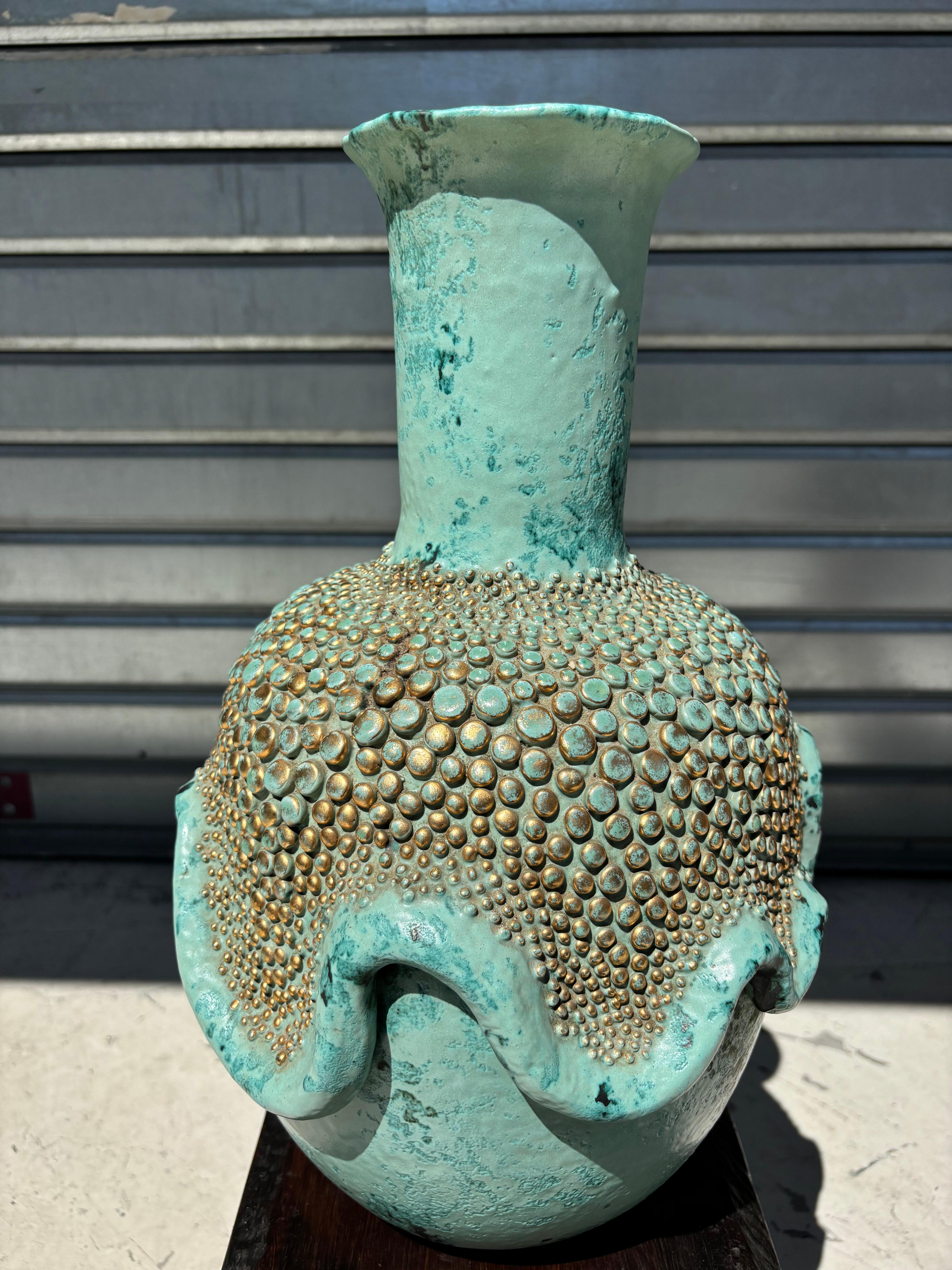 Scarce and big vase by Léon Arthur Tuntundjian For Sale 7