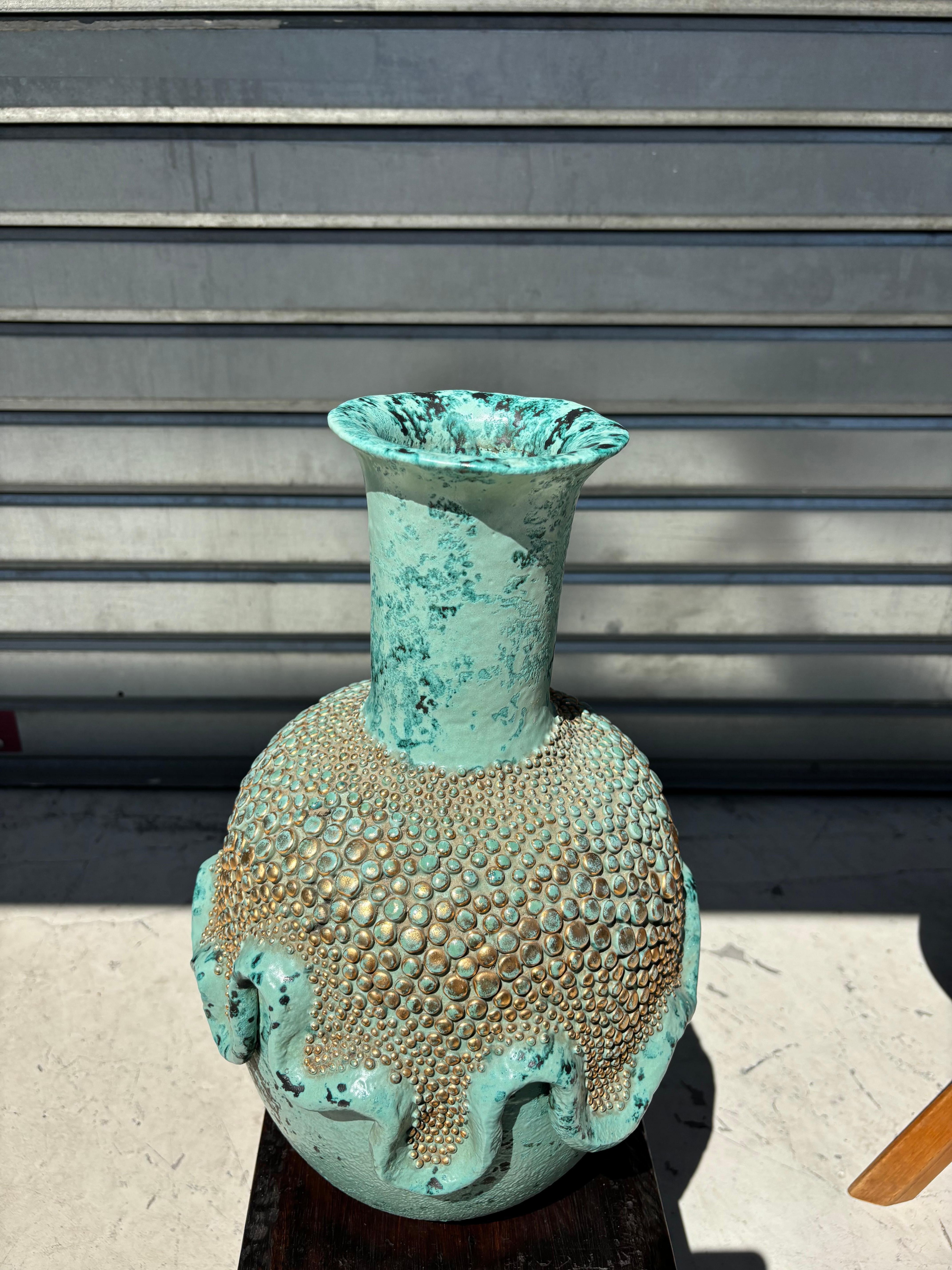 Mid-Century Modern Scarce and big vase by Léon Arthur Tuntundjian For Sale