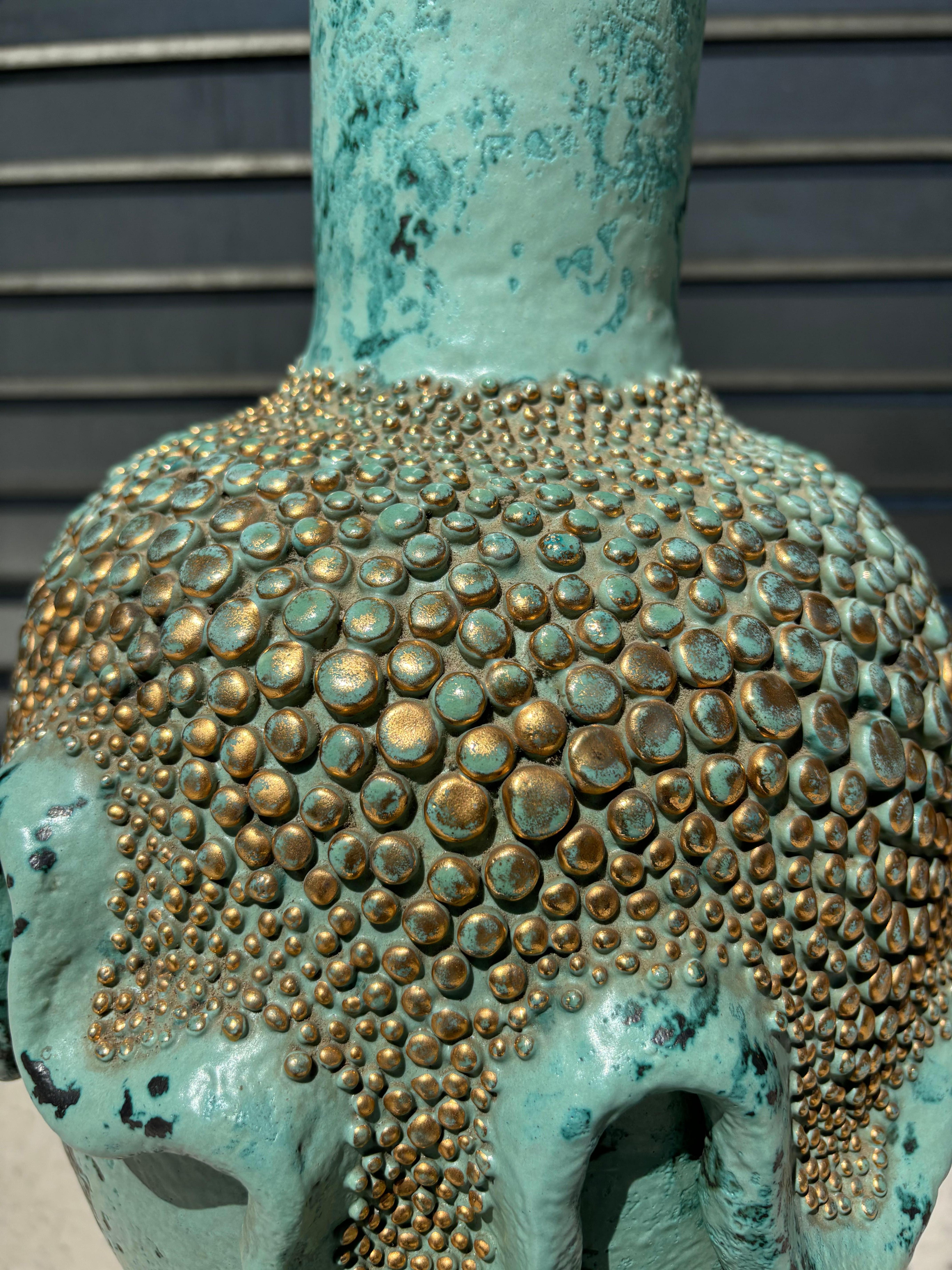 Mid-20th Century Scarce and big vase by Léon Arthur Tuntundjian For Sale