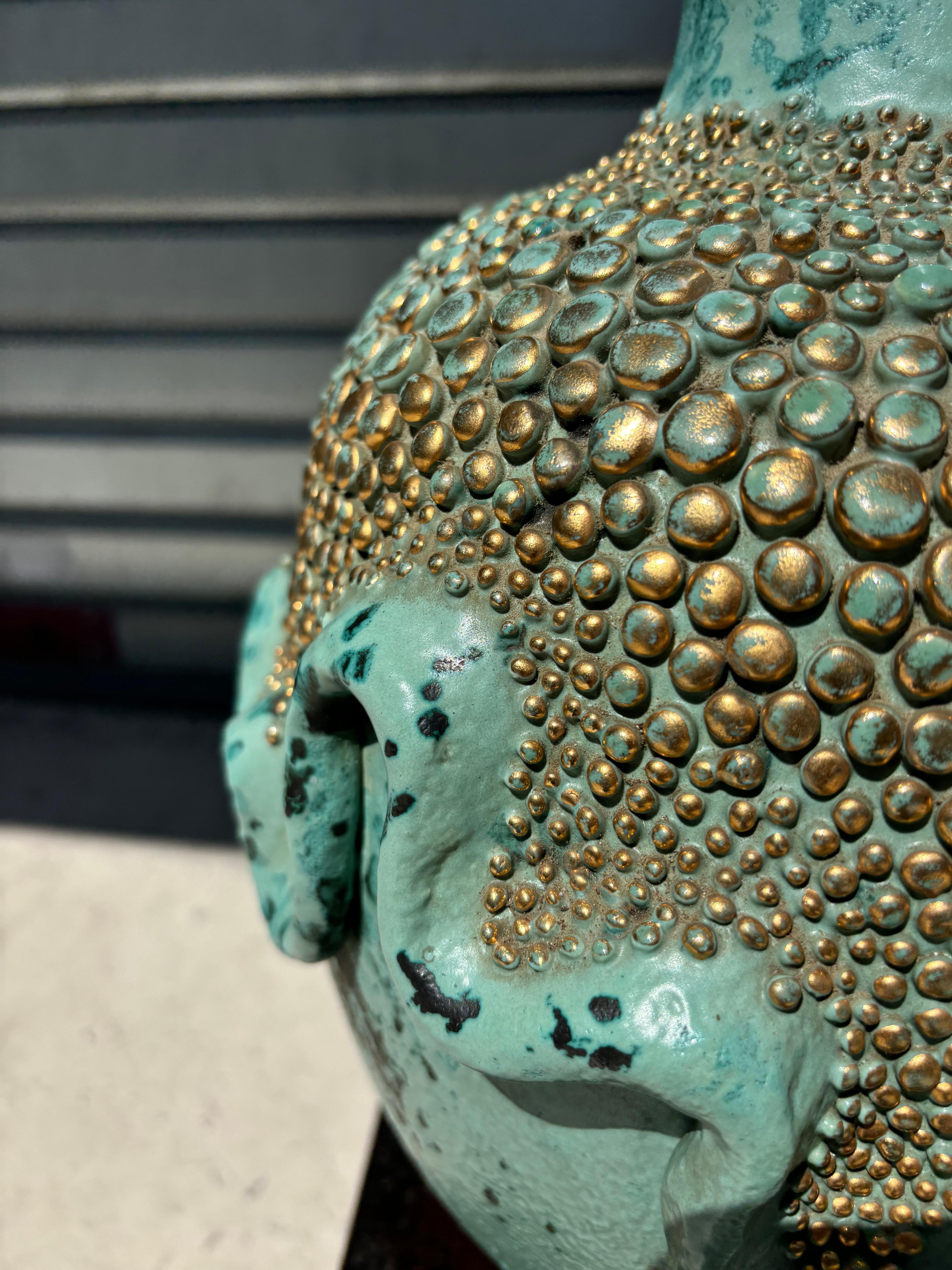 Ceramic Scarce and big vase by Léon Arthur Tuntundjian For Sale