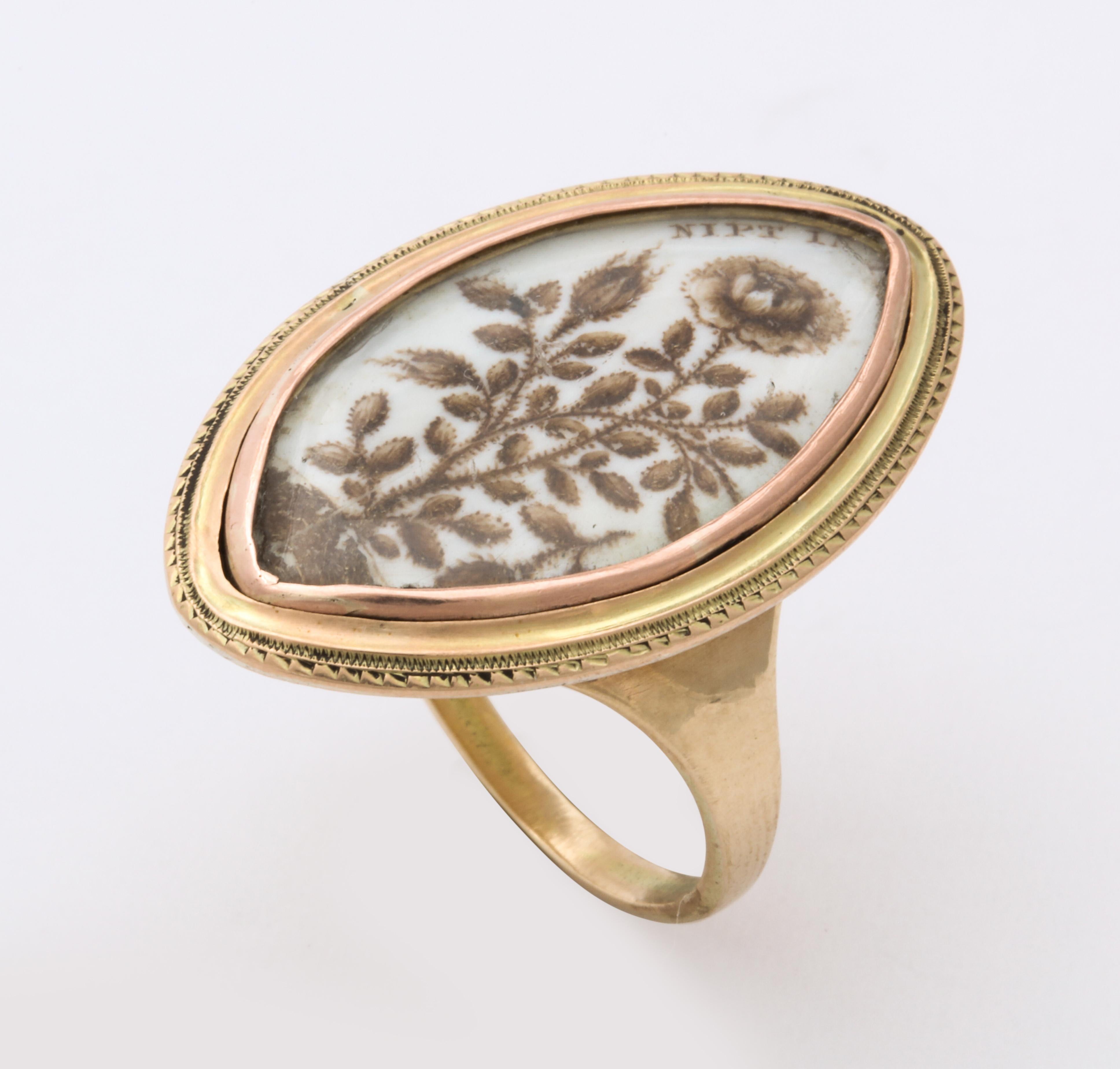 George III Scarce Antique Georgian Memorial Ring for a Child