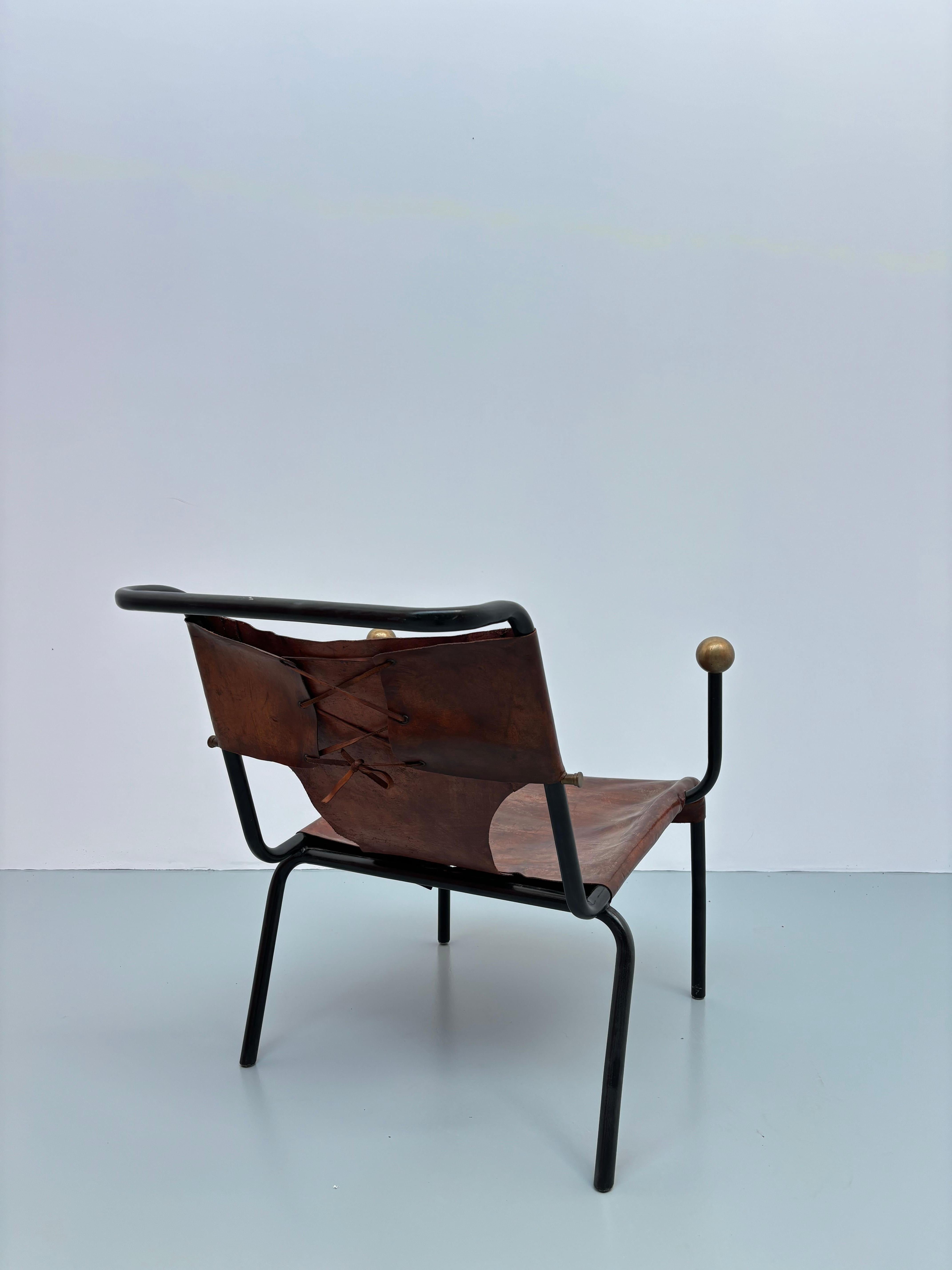 Seltener Bola-Stuhl von Lina Bo Bardi, frühe Ausgabe (Metall) im Angebot