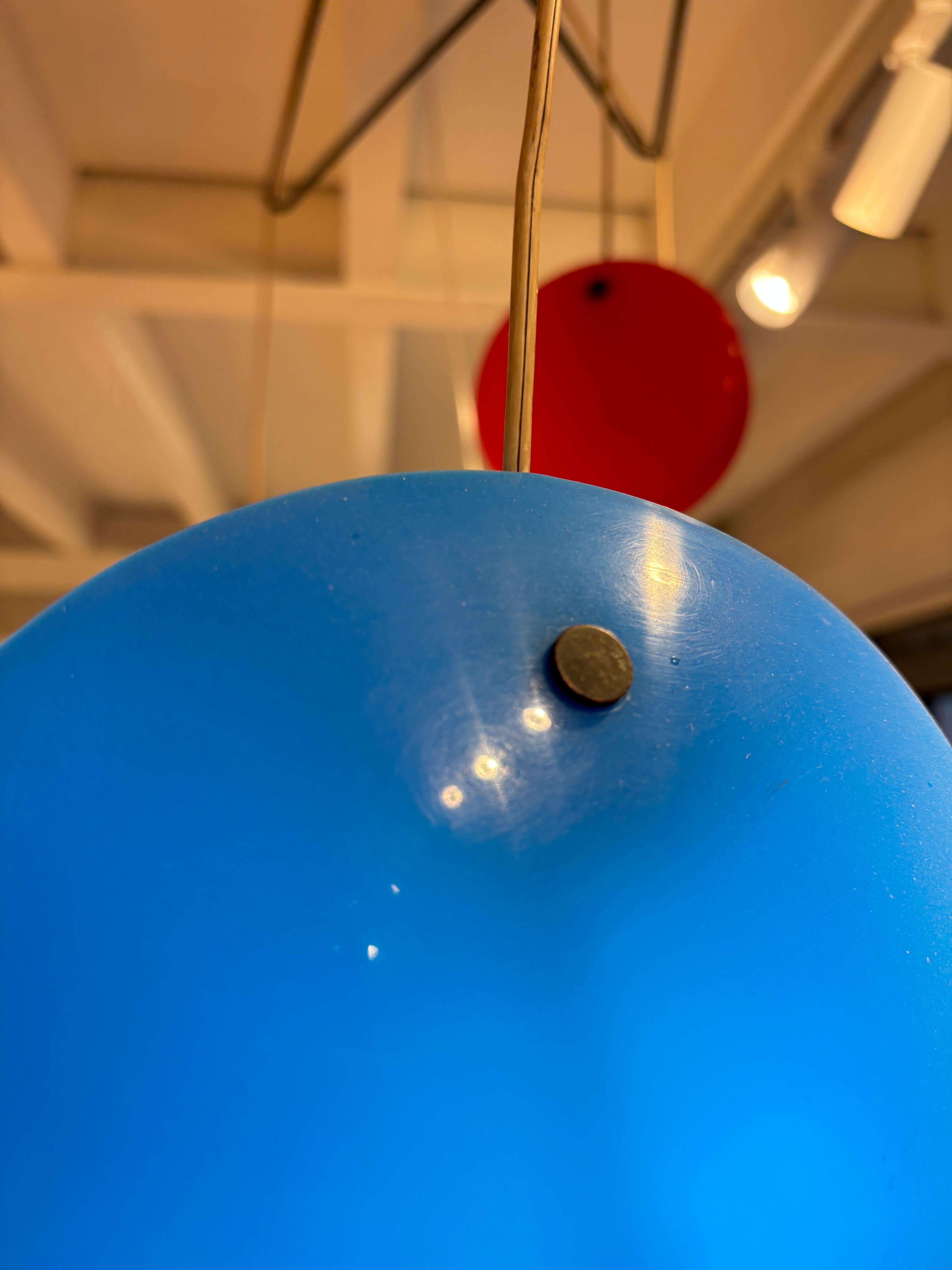 Metà XX secolo Scarsa lampada da soffitto Jo-Jo o 2072 di Gino Sarfatti in vendita