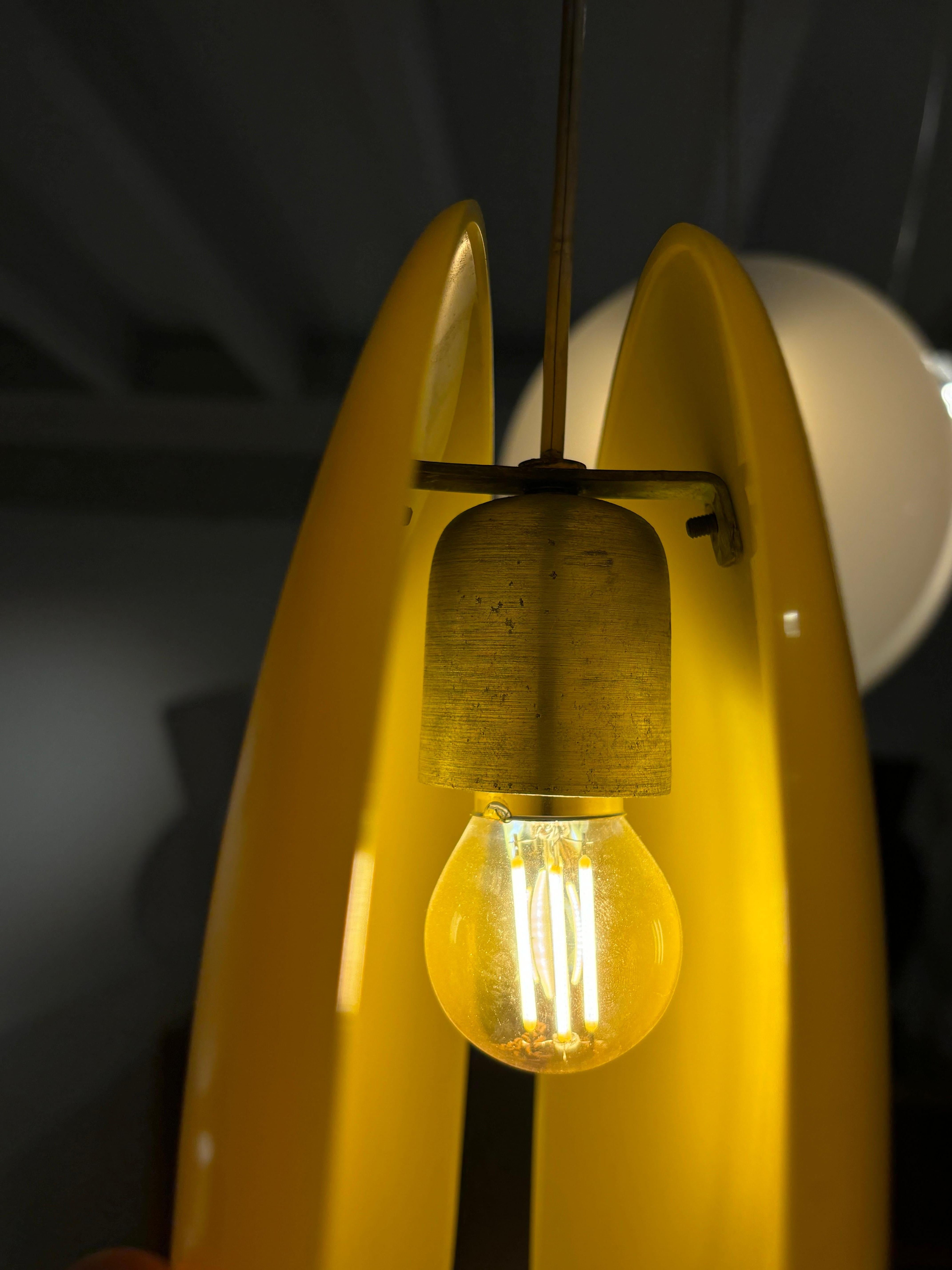 Metallo Scarsa lampada da soffitto Jo-Jo o 2072 di Gino Sarfatti in vendita