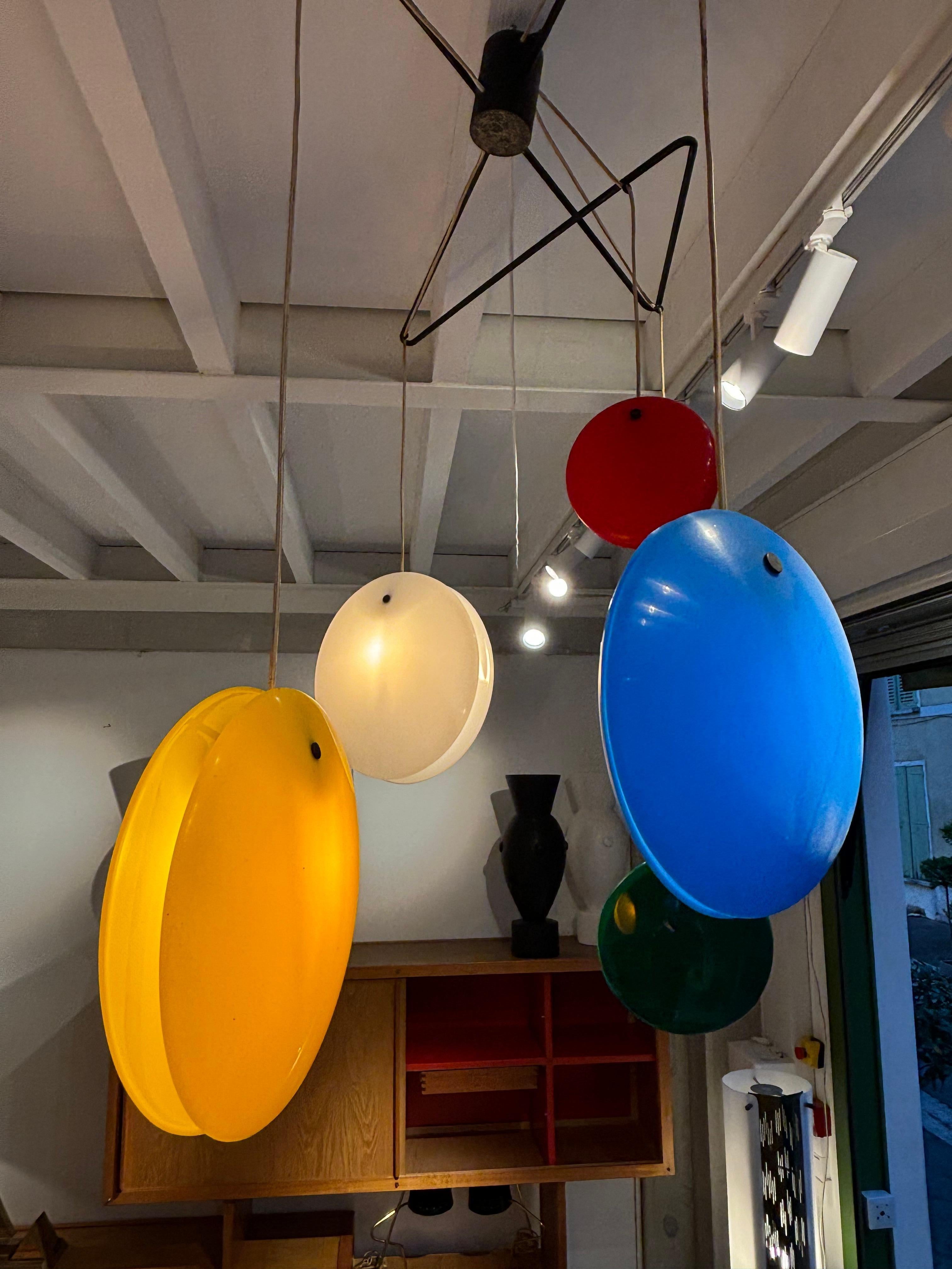 Scarsa lampada da soffitto Jo-Jo o 2072 di Gino Sarfatti in vendita 1