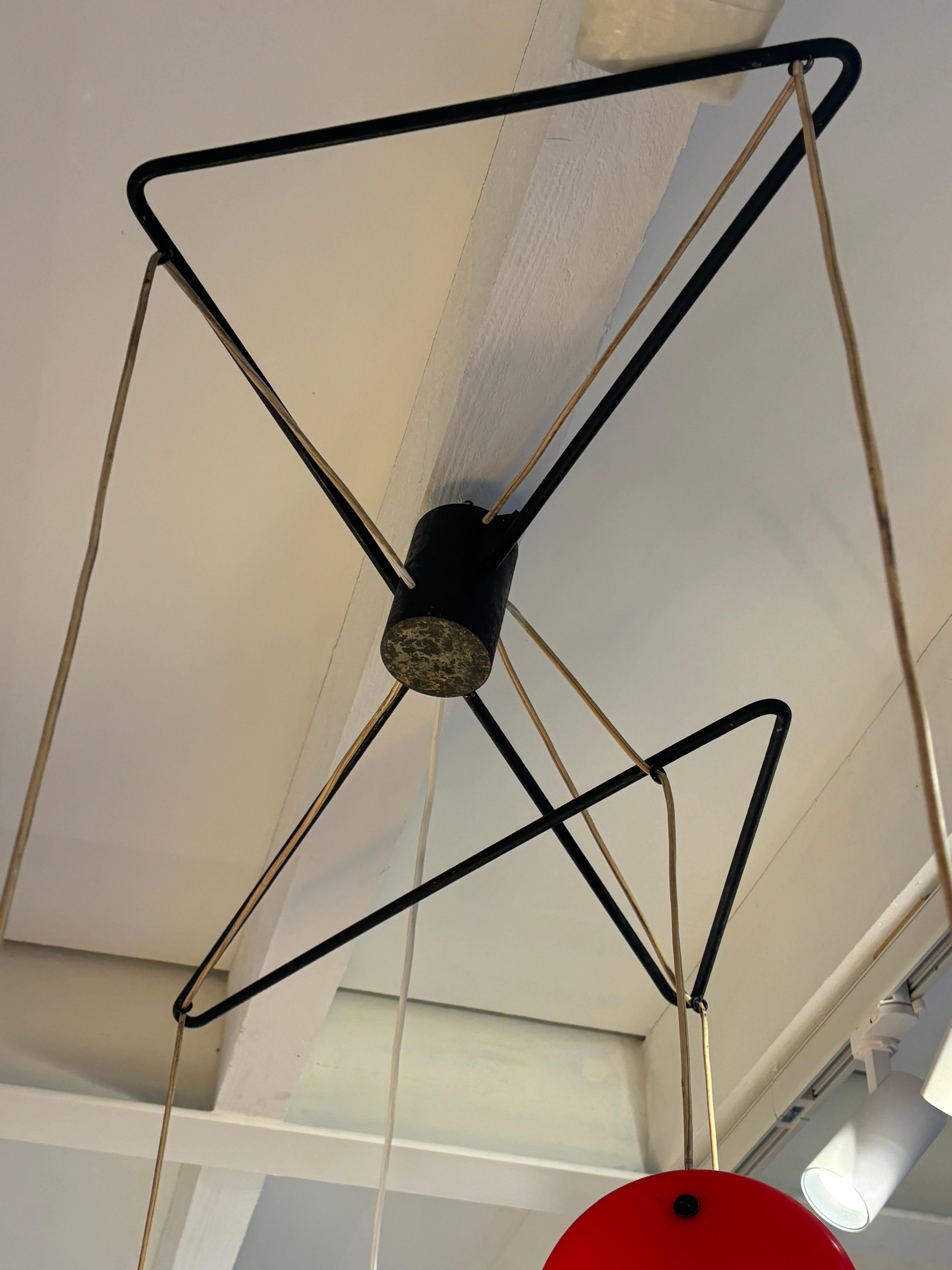 Scarsa lampada da soffitto Jo-Jo o 2072 di Gino Sarfatti in vendita 2