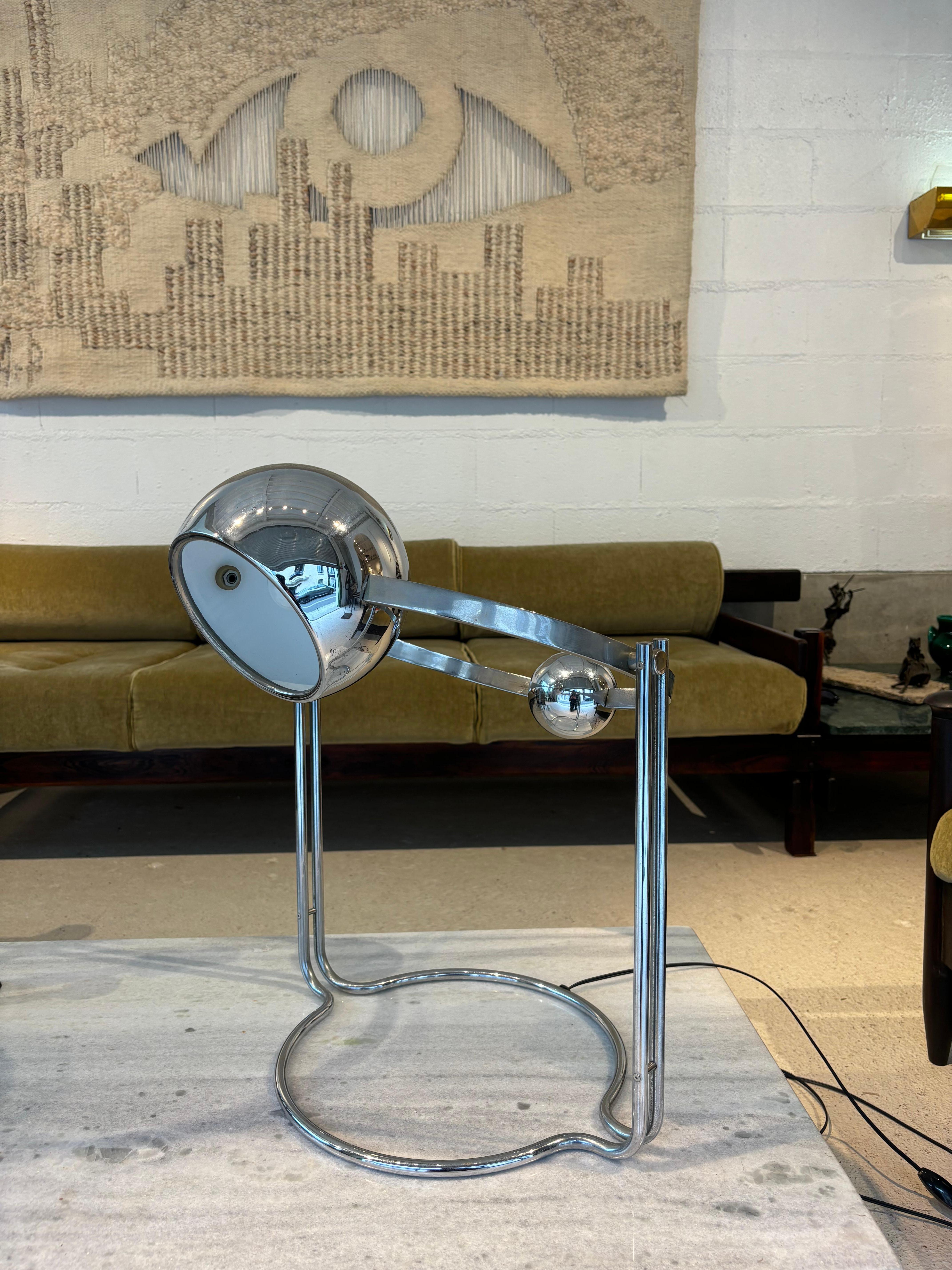 Rara lampe à balancier par Pierre Soulié pour Verre Lumière 