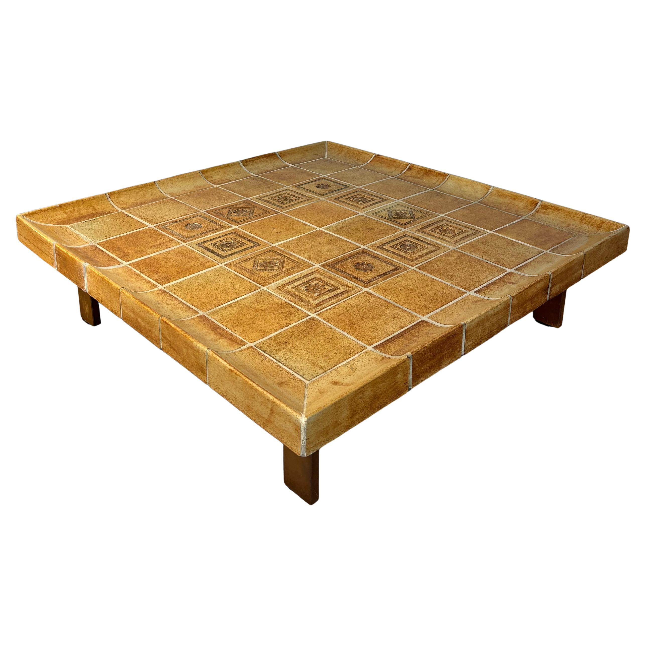 Scarce cuvette coffee table by Roger Capron For Sale