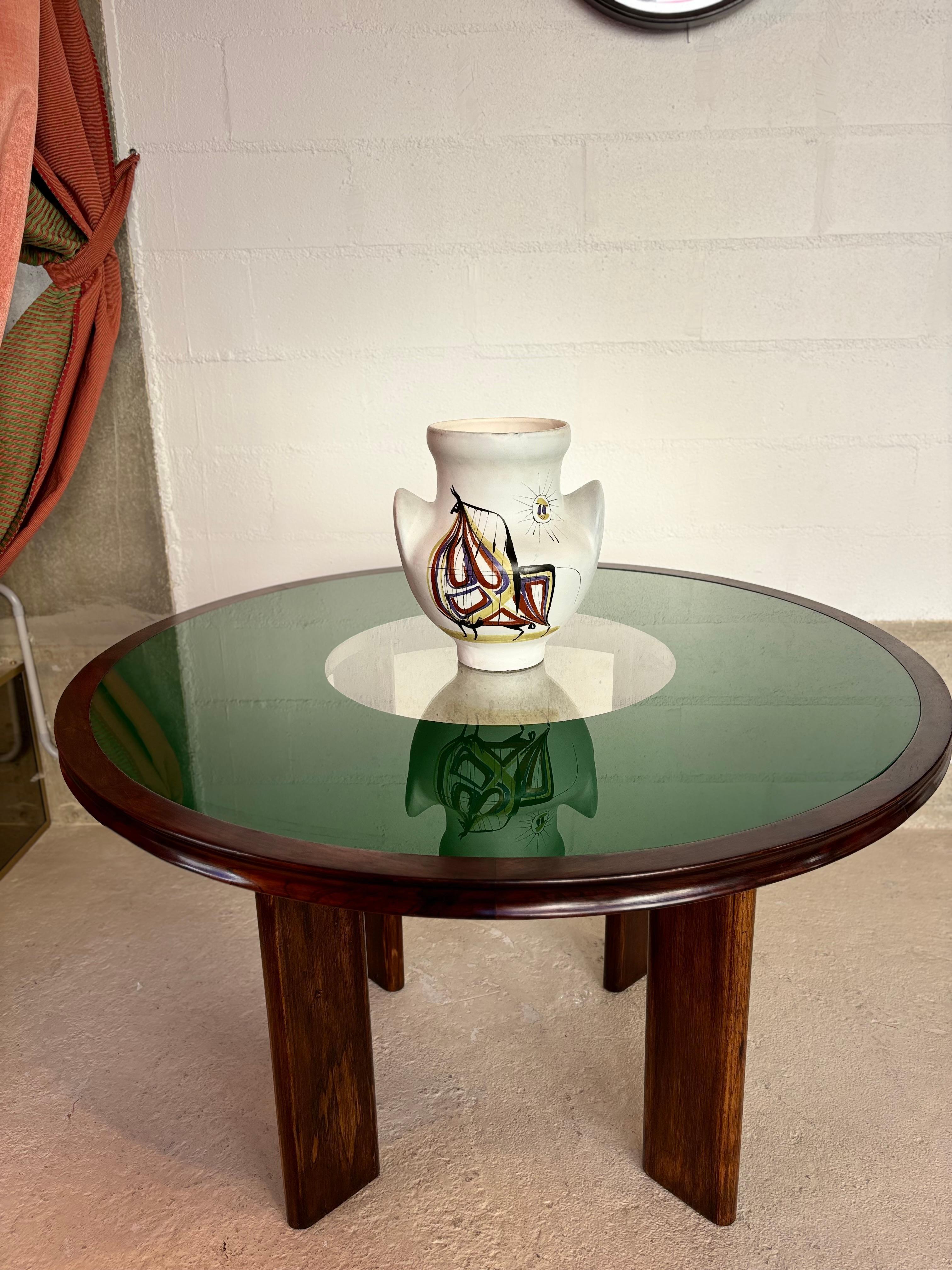 Milieu du XXe siècle Rare table de salle à manger de Joaquim Tenreiro en vente