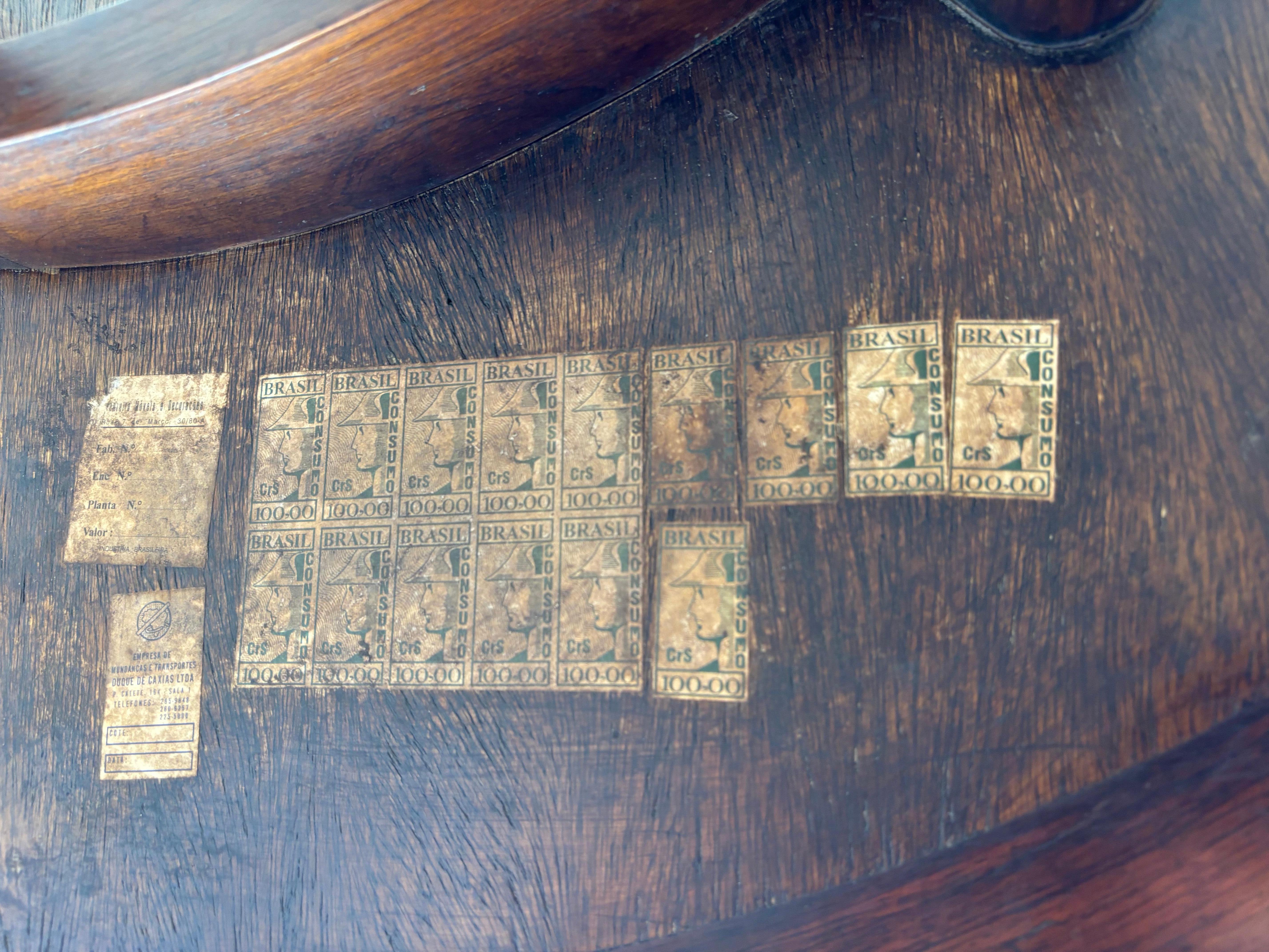 Verre Rare table de salle à manger de Joaquim Tenreiro en vente