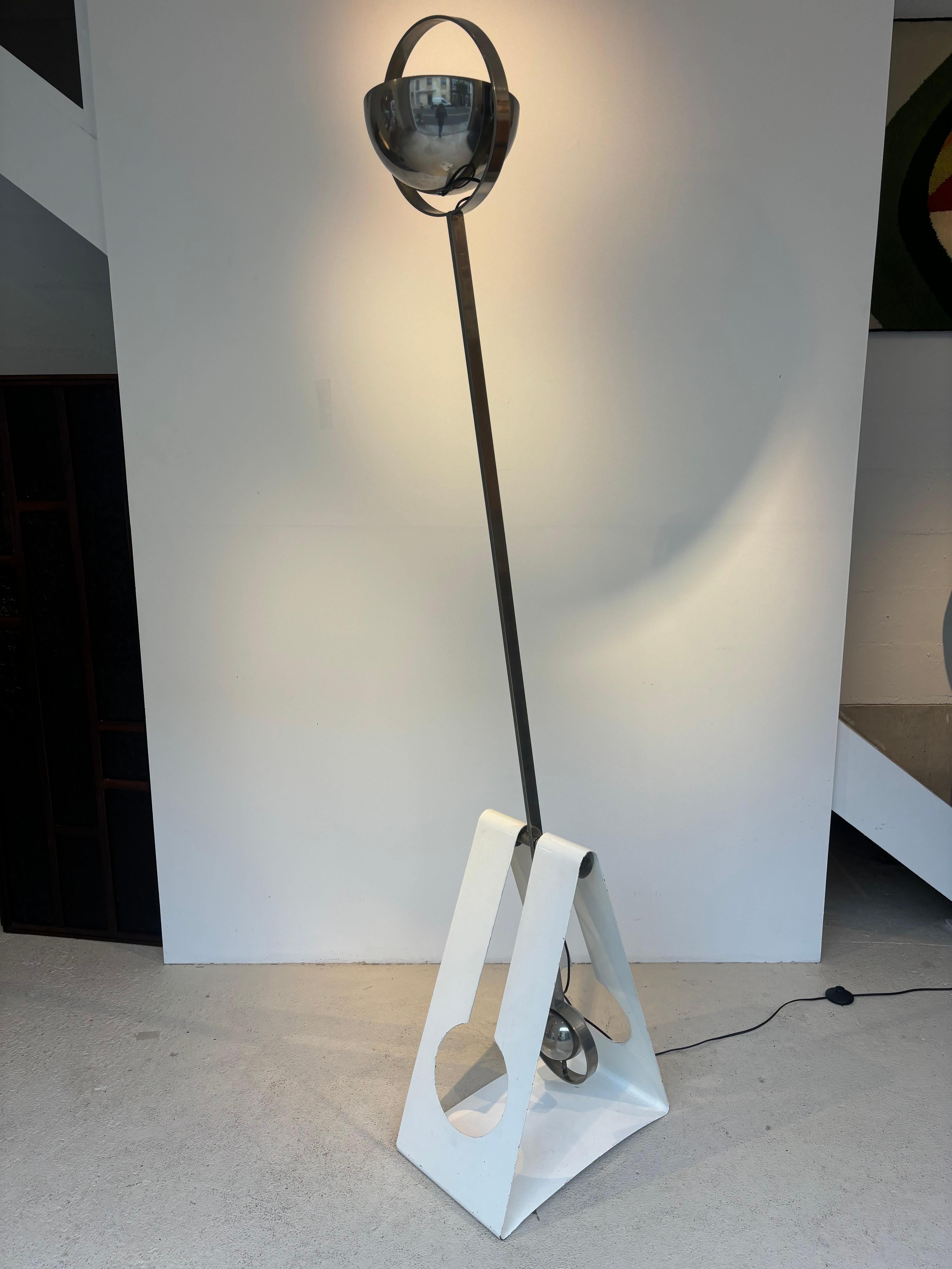 Scarce floorlamp by Sabine Charoy for Verre et Lumières. en vente 13