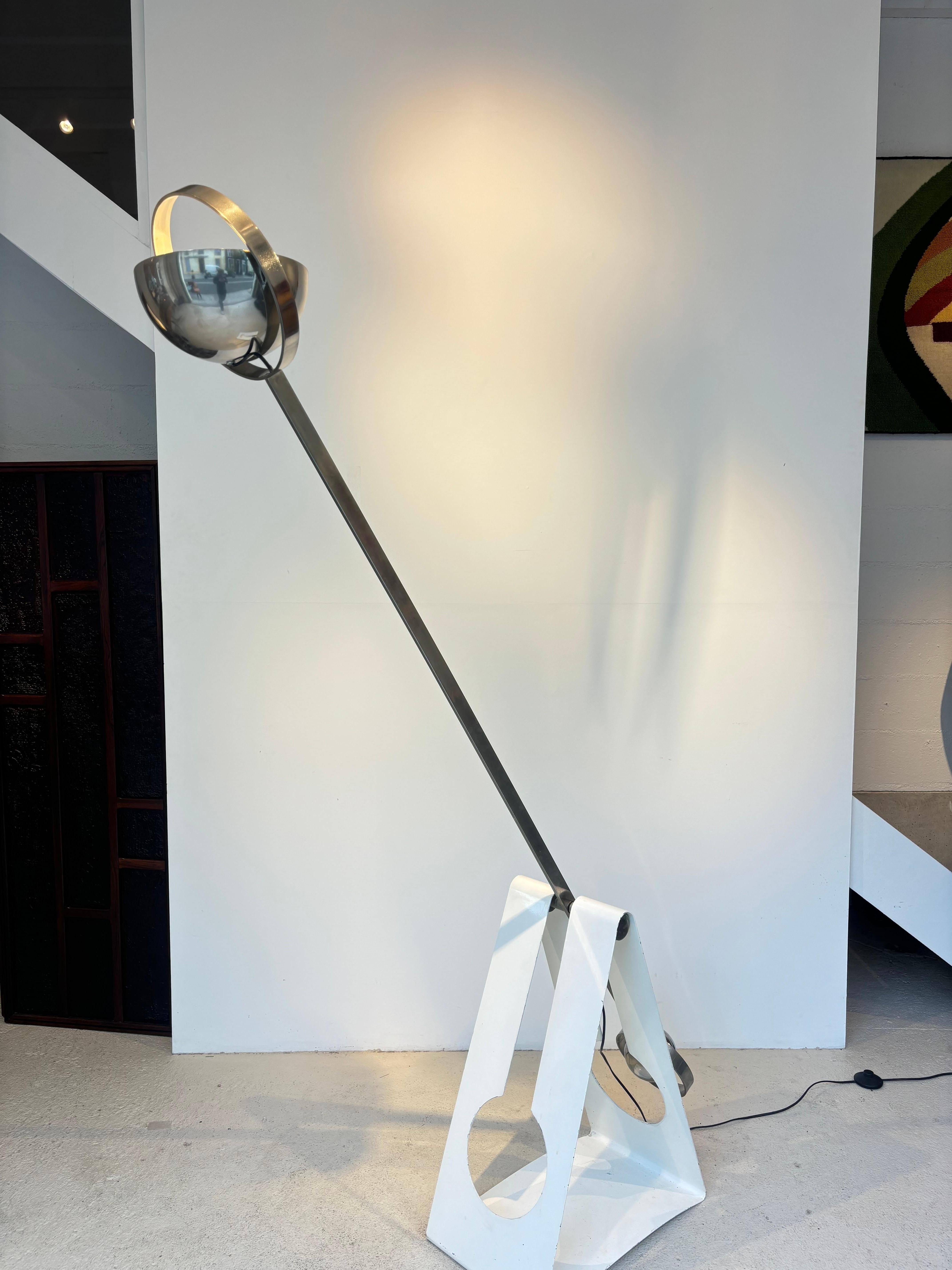 Métal Scarce floorlamp by Sabine Charoy for Verre et Lumières. en vente