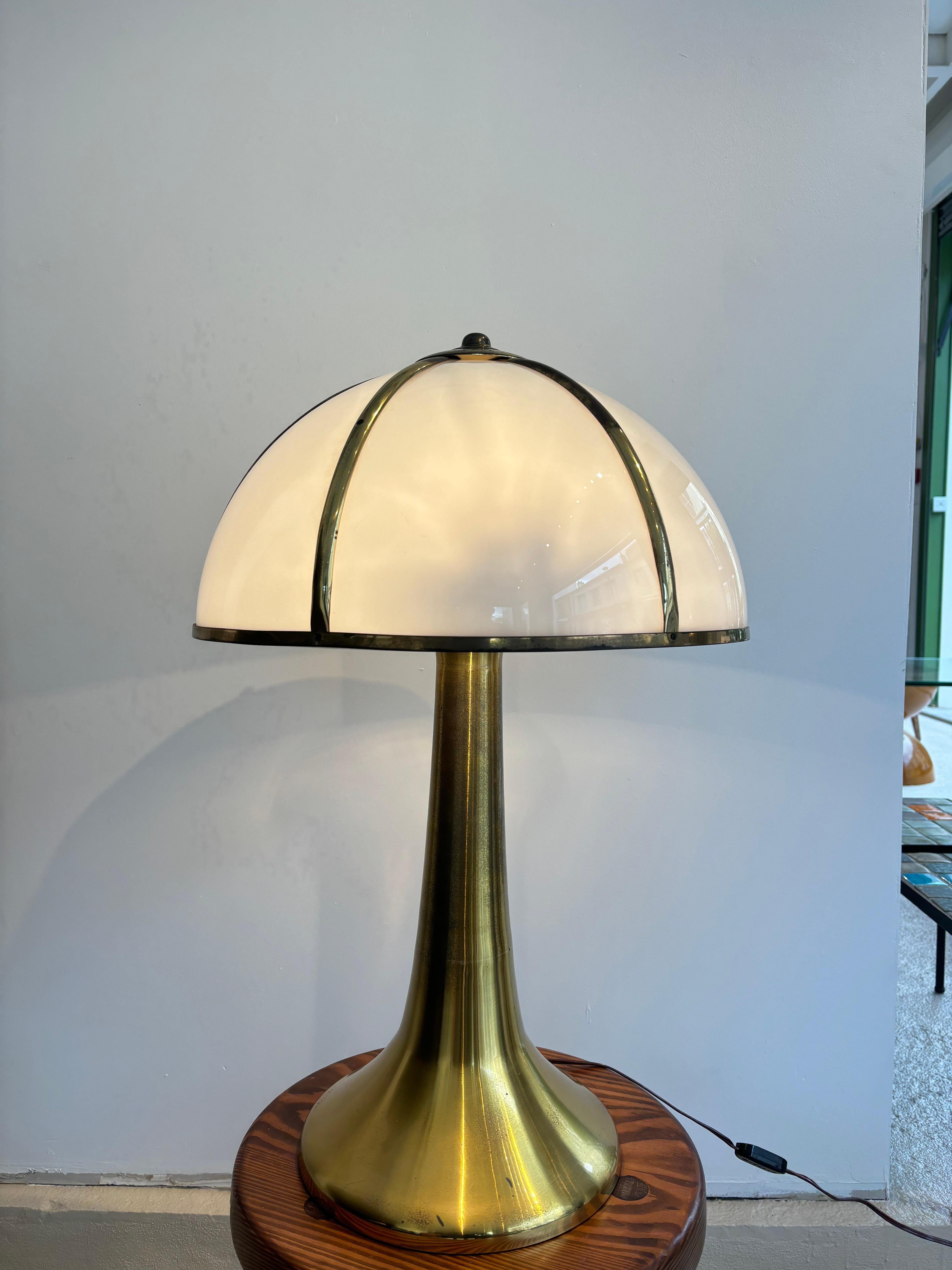 Scarce Fungo lamp by Gabriella Crespi In Good Condition For Sale In SAINT-OUEN-SUR-SEINE, FR