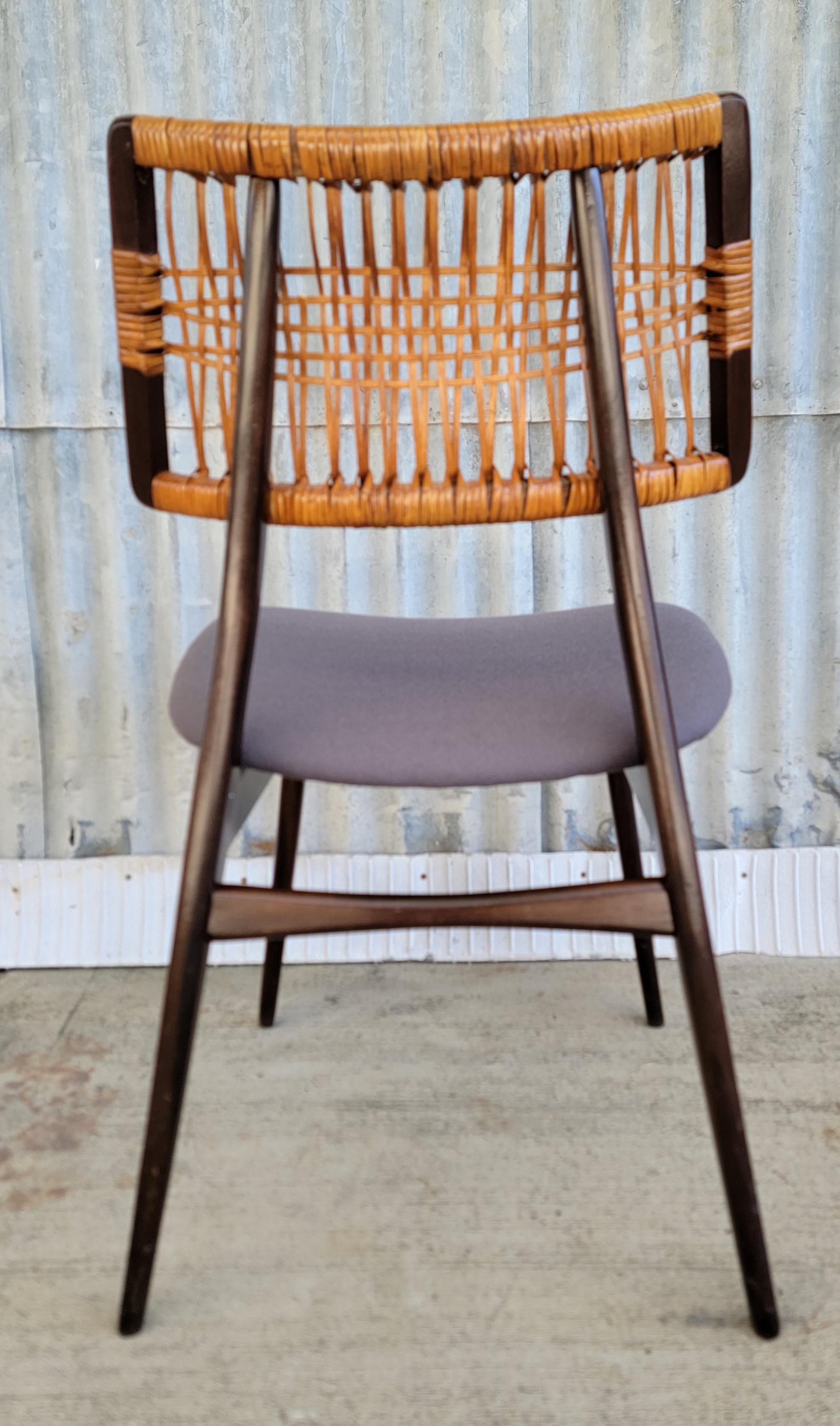 Scarce Heywood Wakefield Dining Chair In Good Condition For Sale In Fulton, CA