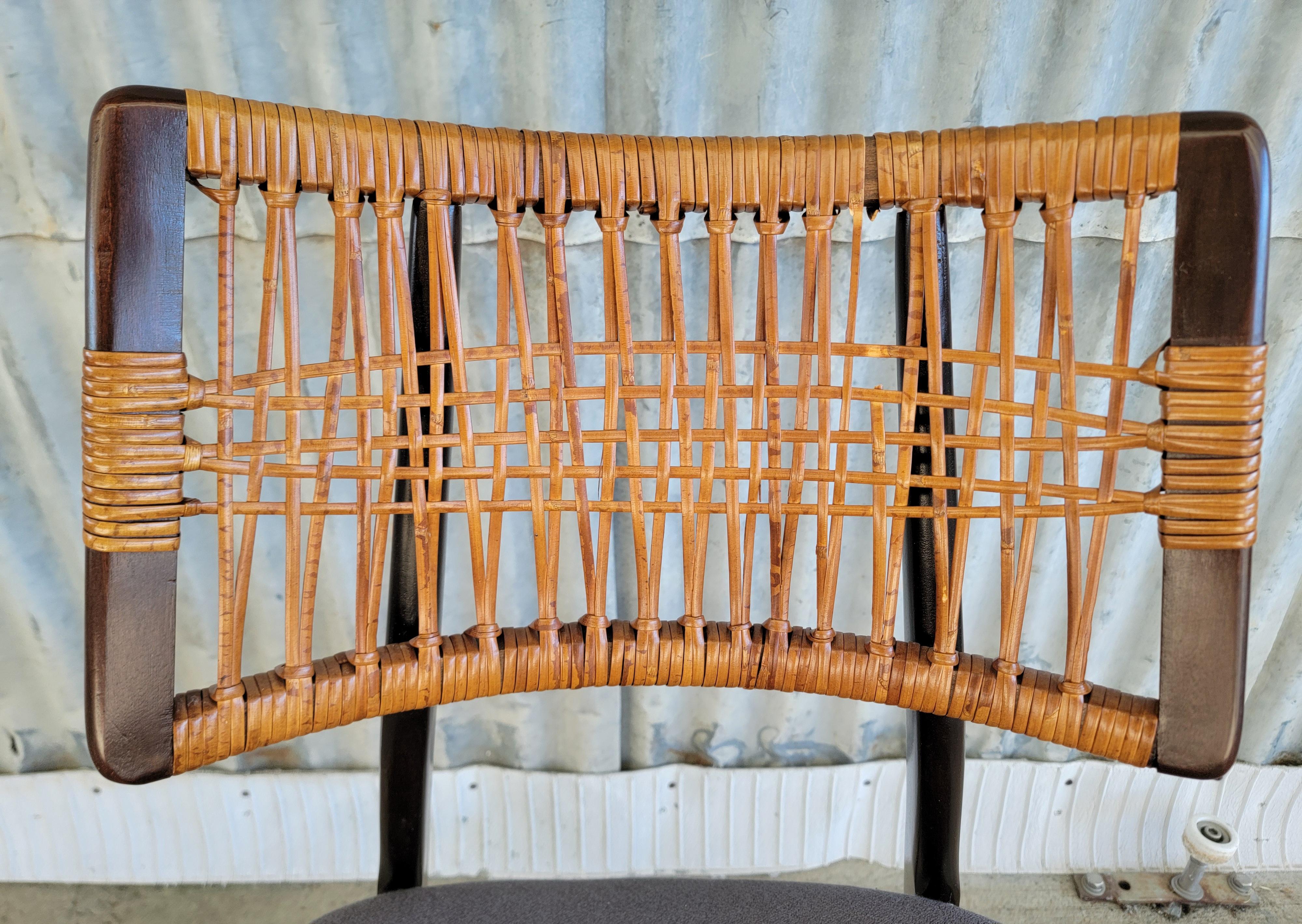 Scarce Heywood Wakefield Dining Chair For Sale 2
