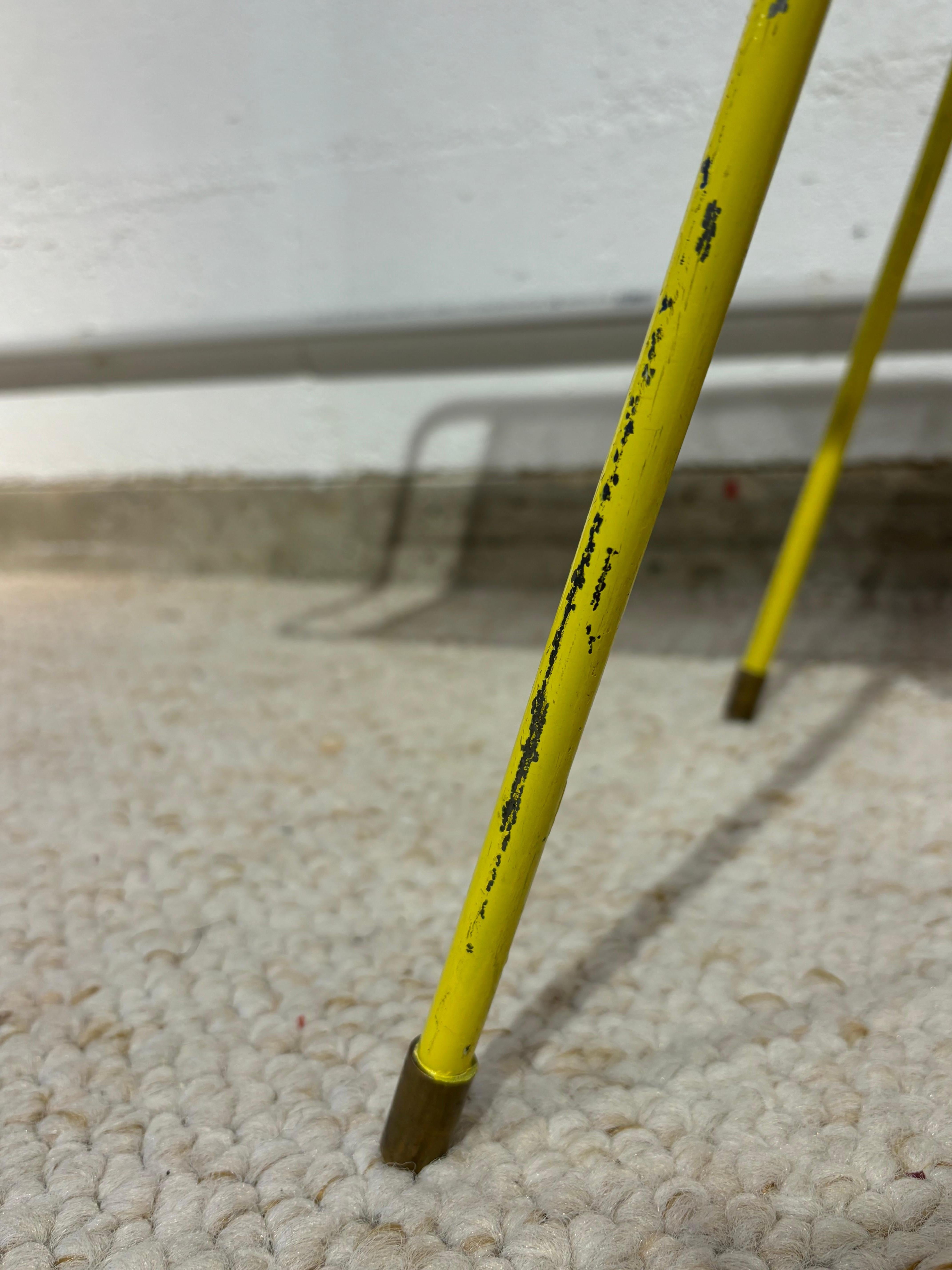 Scarce java side table by Mathieu Matégot (Metall) im Angebot