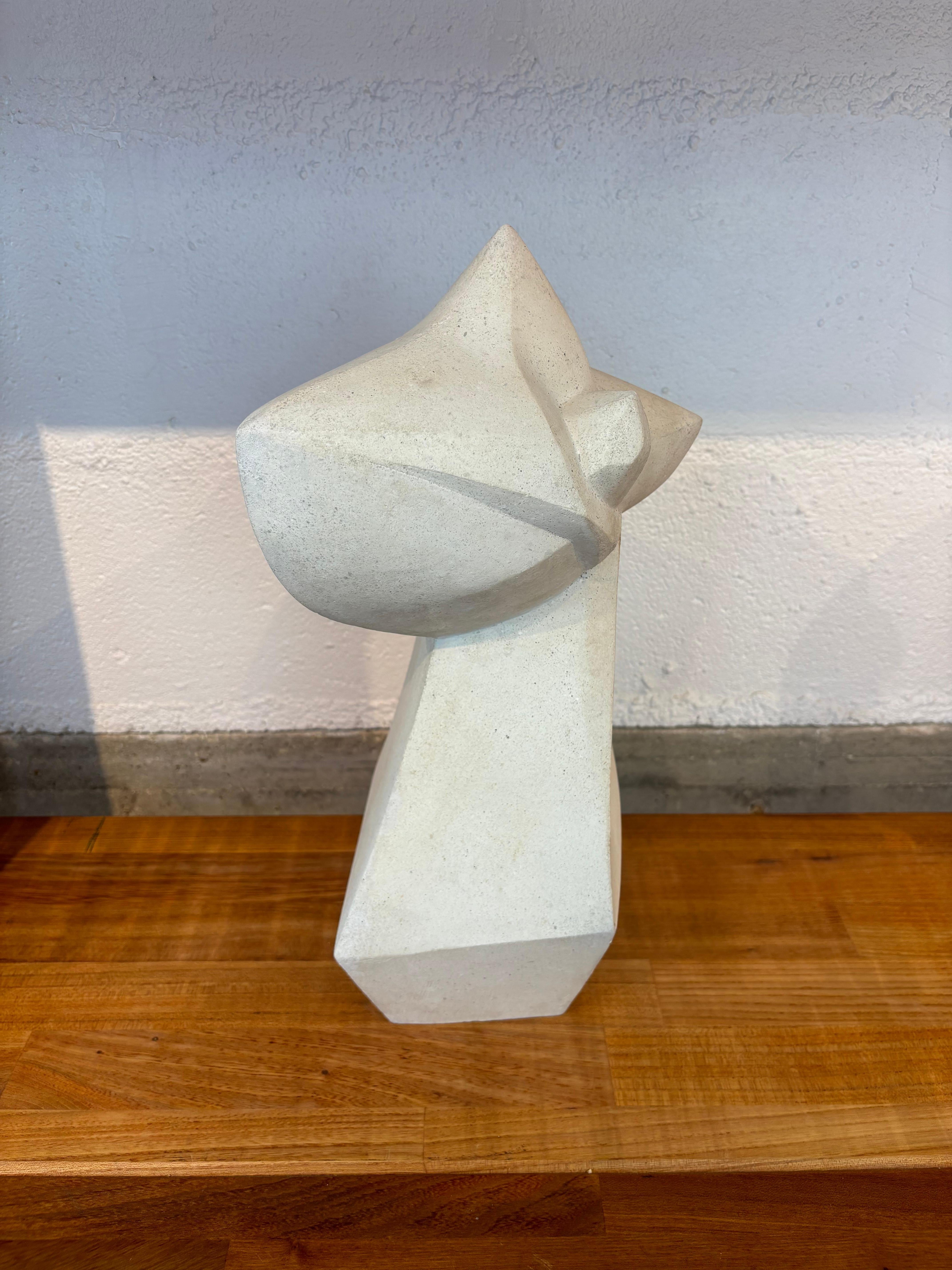 Kaolin Scarce Jean Peyrissac sculpture For Sale