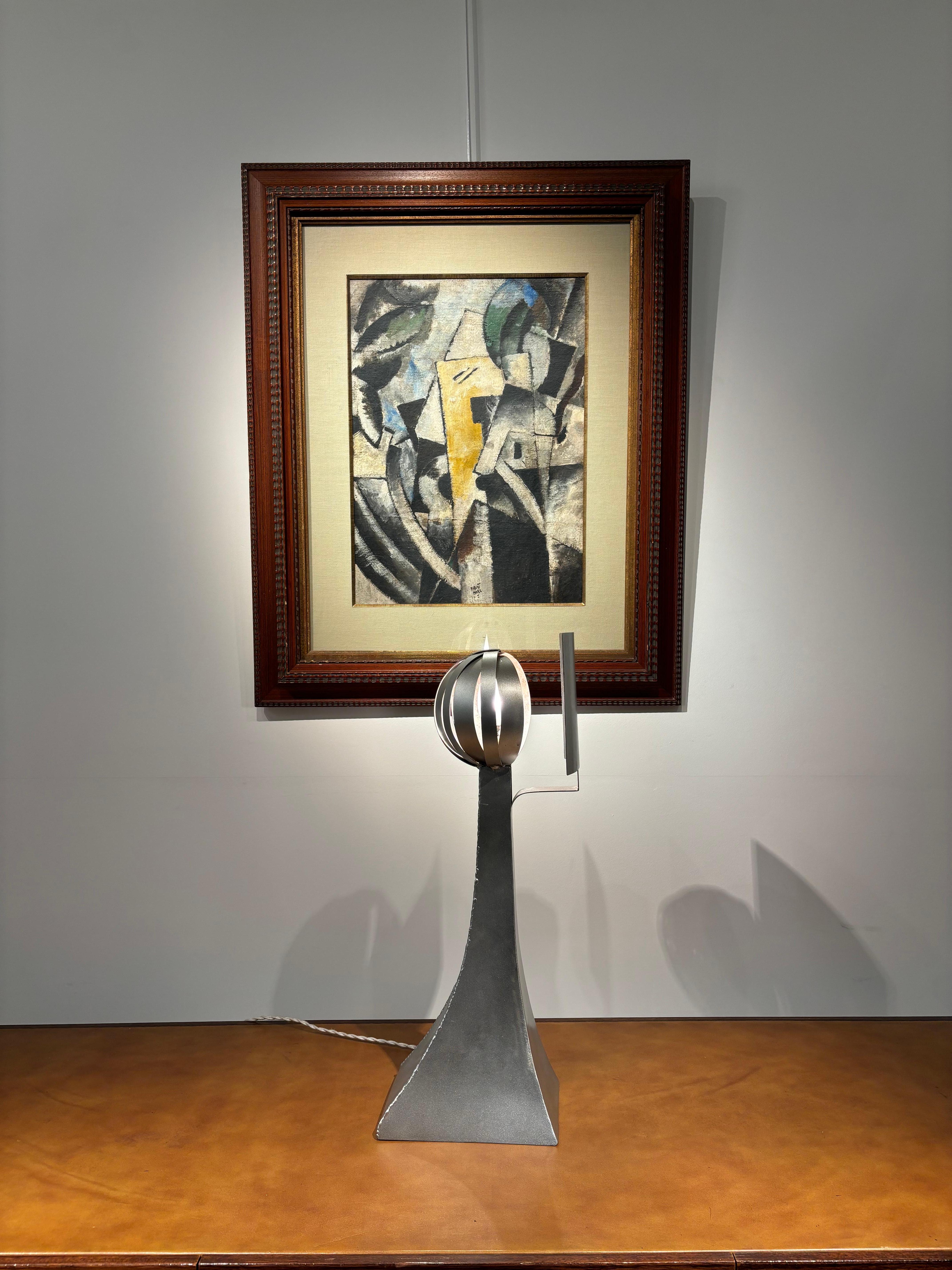 Seltene Lampe von Odile Mir für die Galerie Jacques Lacloche im Angebot 13