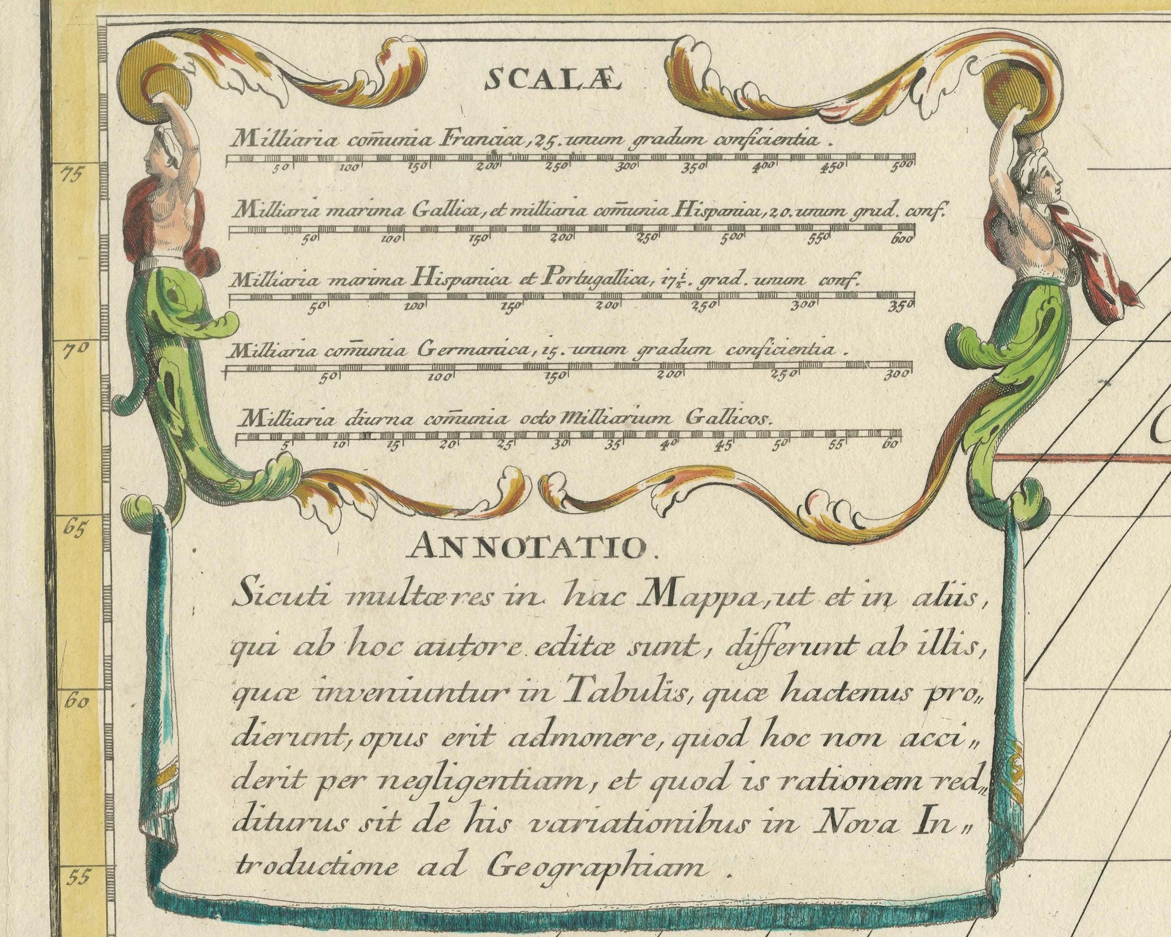 Rare édition allemande de la carte de l'Amérique du Nord de Guillaume Delisle datant de 1700

Cette carte magnifiquement colorée et très détaillée est une rare édition latine de l'influente carte de l'Amérique du Nord réalisée par Guillaume Delisle