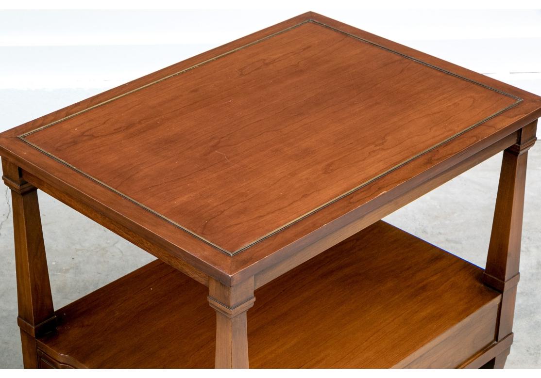 Scarce MCM Wm. A. Berkey End Tables Wm. A. Berkey With Hidden Extra Tables In Fair Condition For Sale In Bridgeport, CT