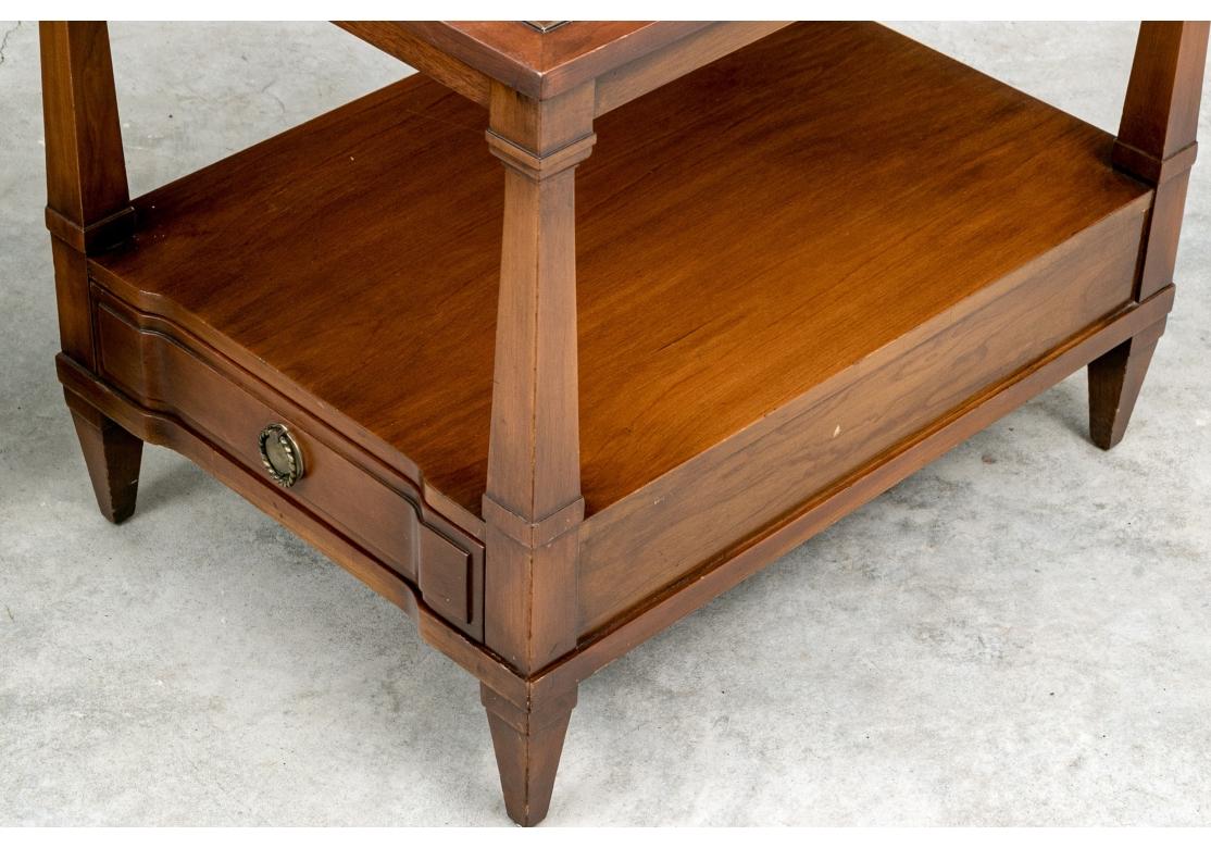 Scarce MCM Wm. A. Berkey End Tables Wm. A. Berkey With Hidden Extra Tables For Sale 1