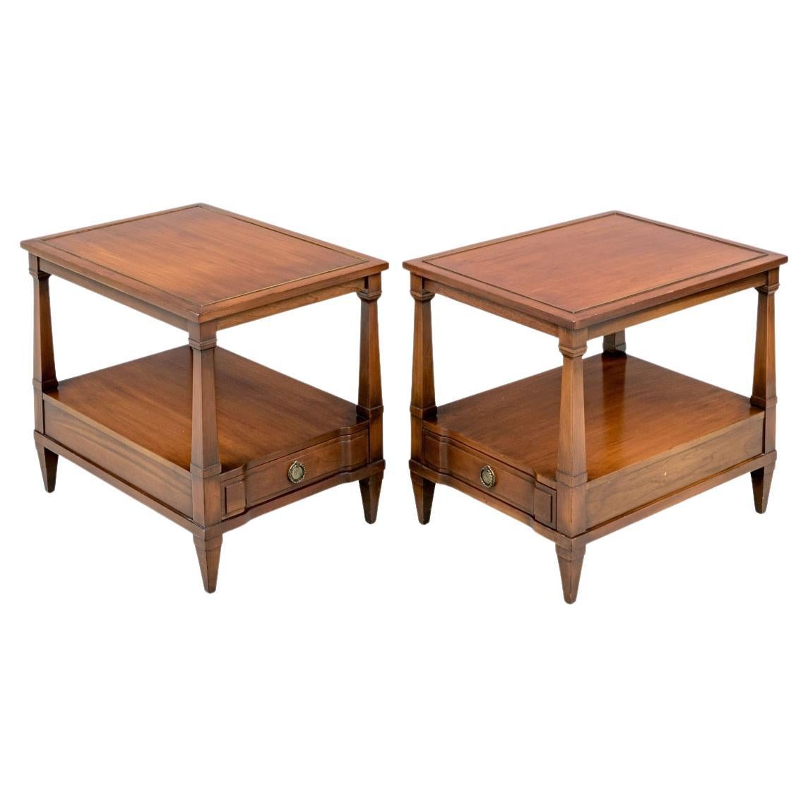 Scarce MCM Wm. A. Berkey End Tables Wm. A. Berkey With Hidden Extra Tables
