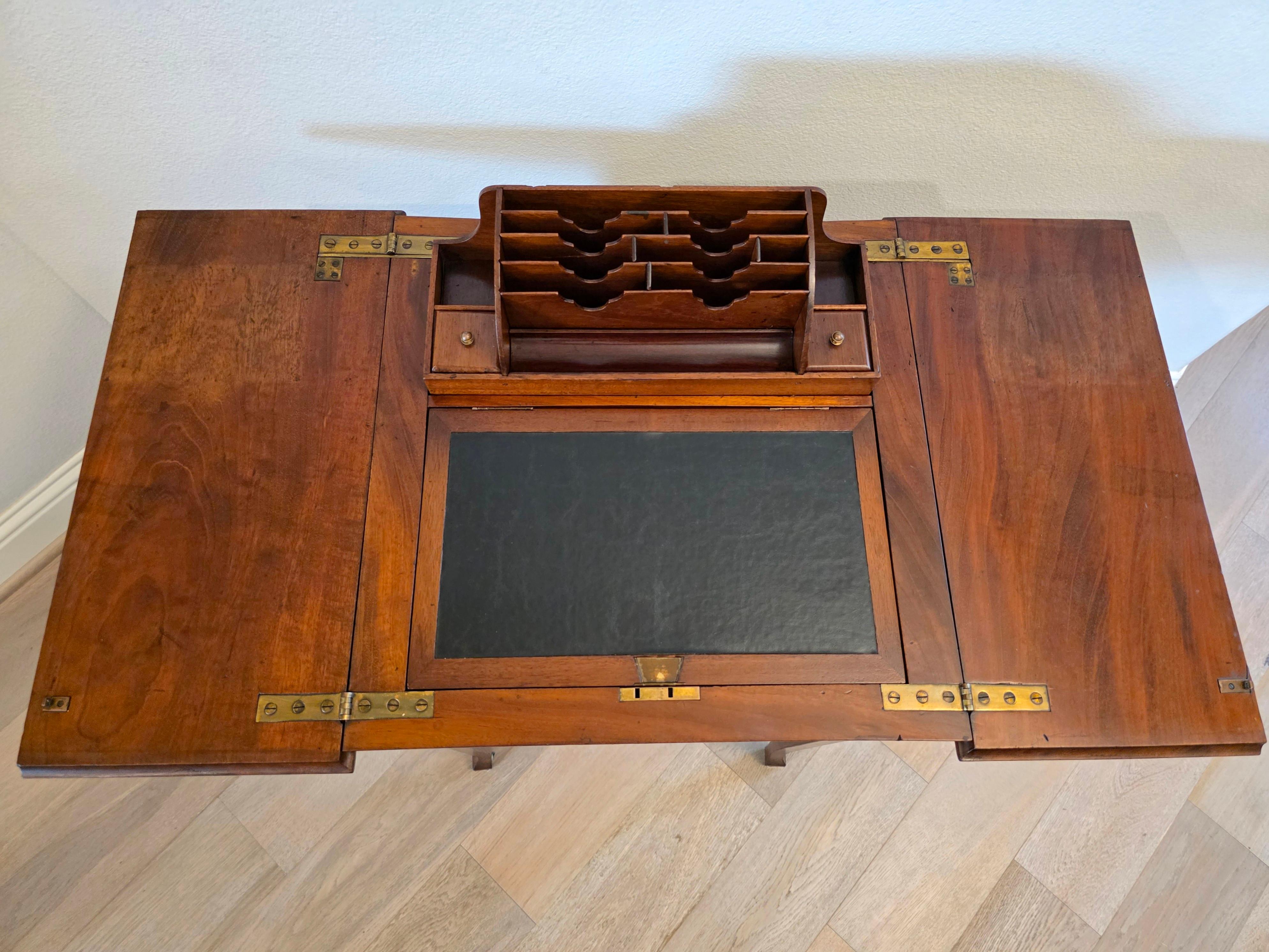 Seltene Metamorphic Edwardian Periode Mahagoni antiken Schreibtisch  Beistelltisch im Angebot 6