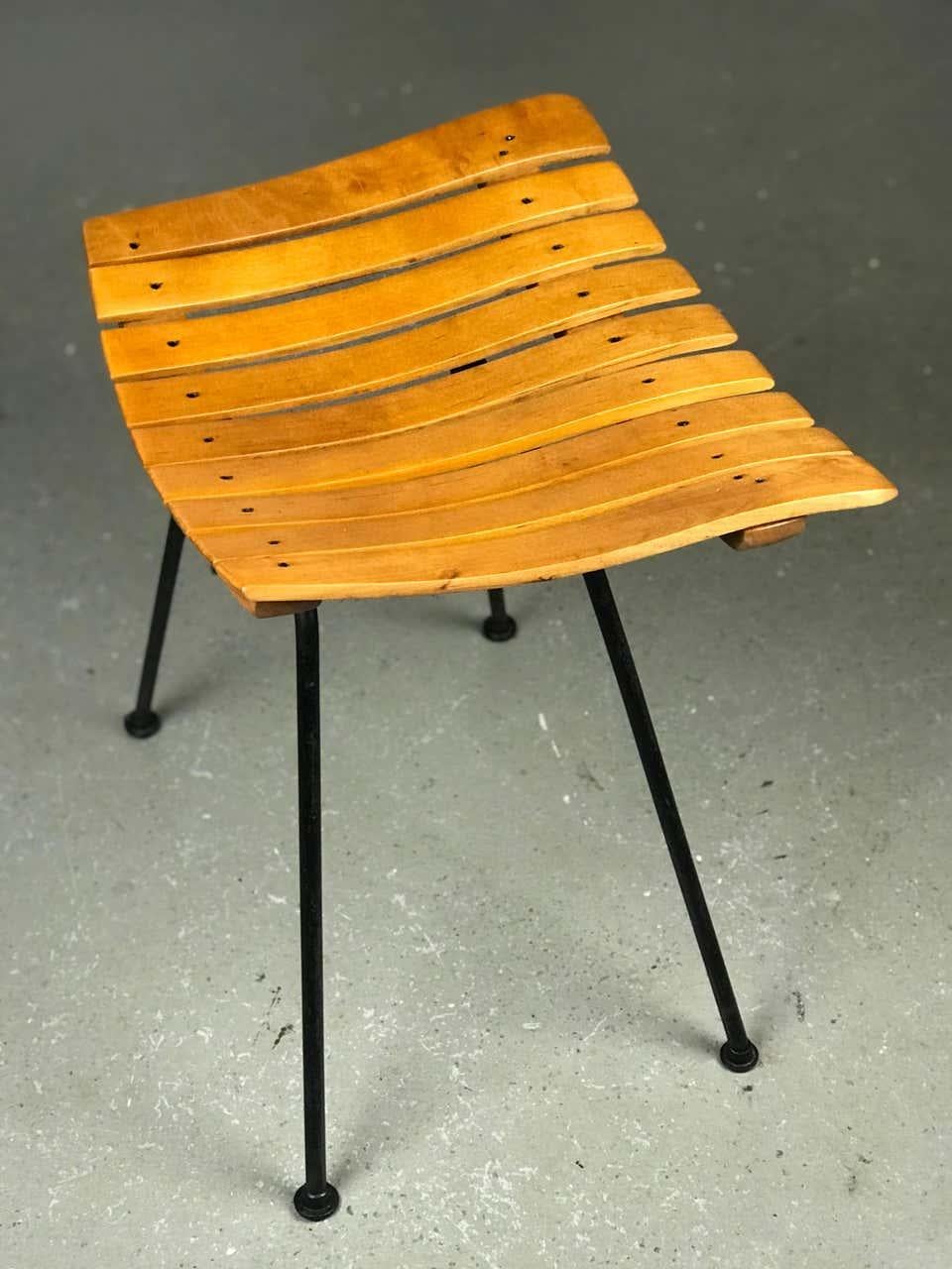 Mid Century Modern Stool or Chair by Arthur Umanoff for Shaver Howard In Good Condition In Framingham, MA