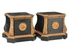 Scarce Pair of 18th Century Georgian Period English Carved Painted Jardinieres
