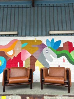 Scarce pair of armchairs by Joaquim Tenreiro