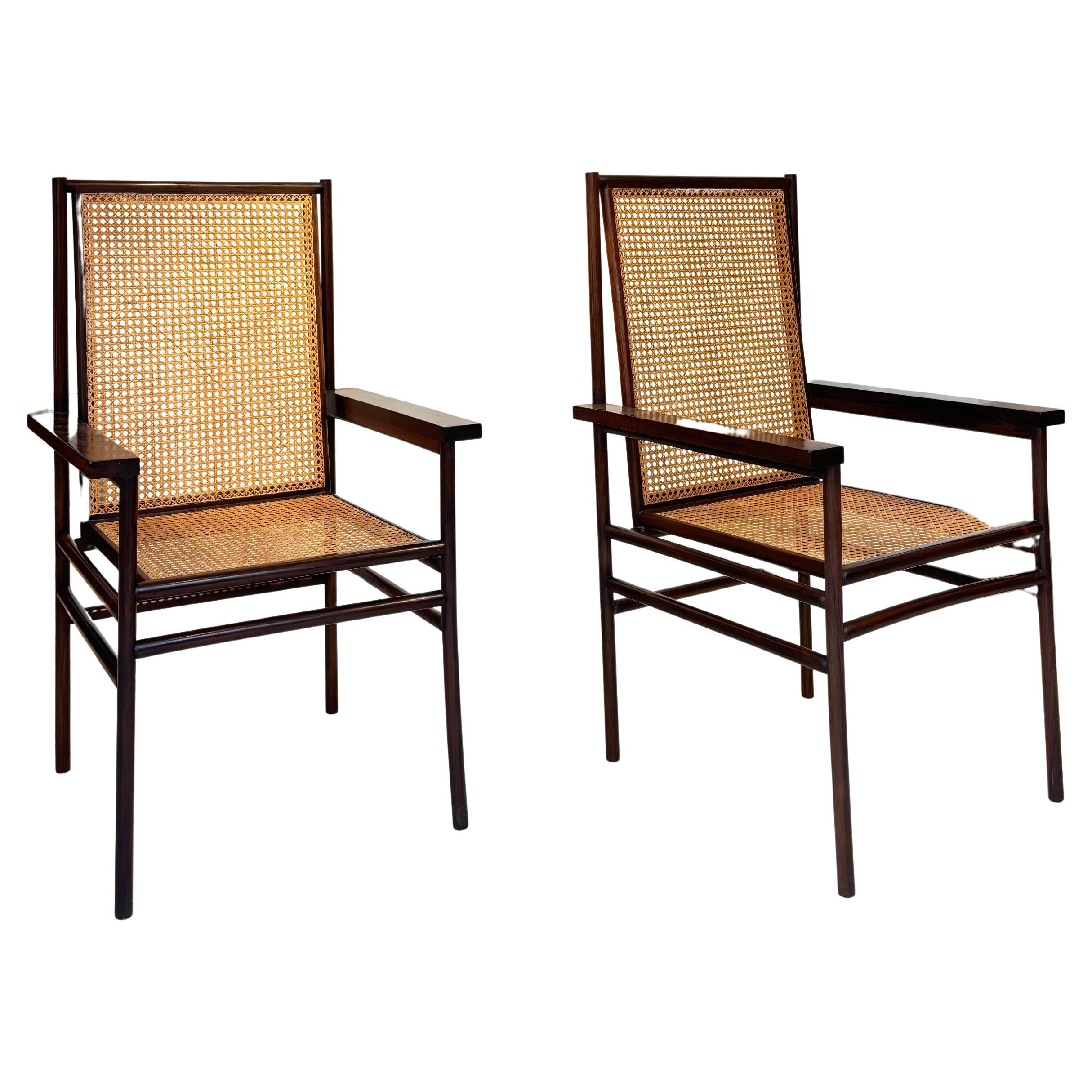 Scarce pair of estolril chairs by Joaquim Tenreiro