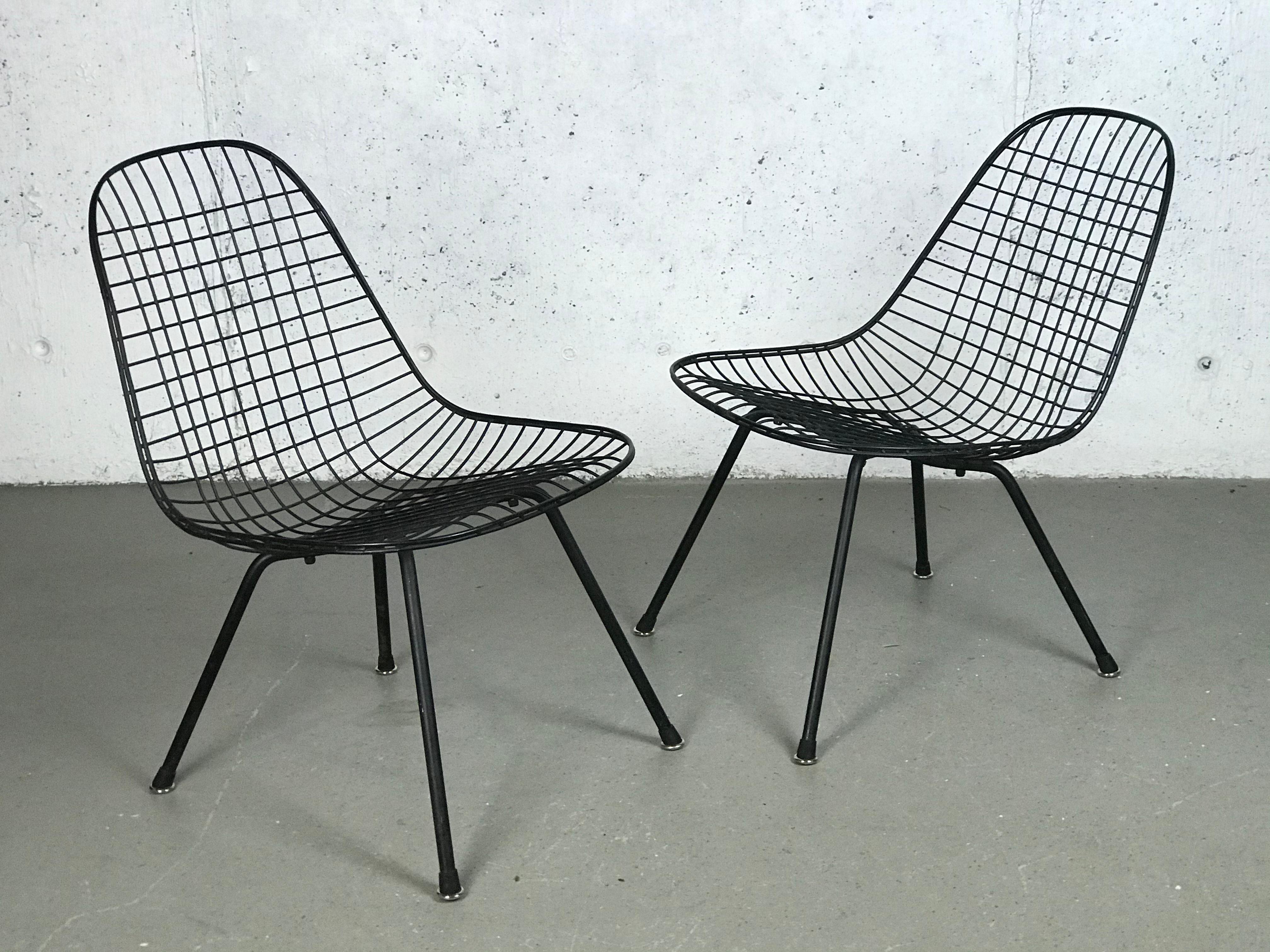 Mid-20th Century Mid Century Modern Eames LKX Lounge Chairs First Generation 1951 For Sale