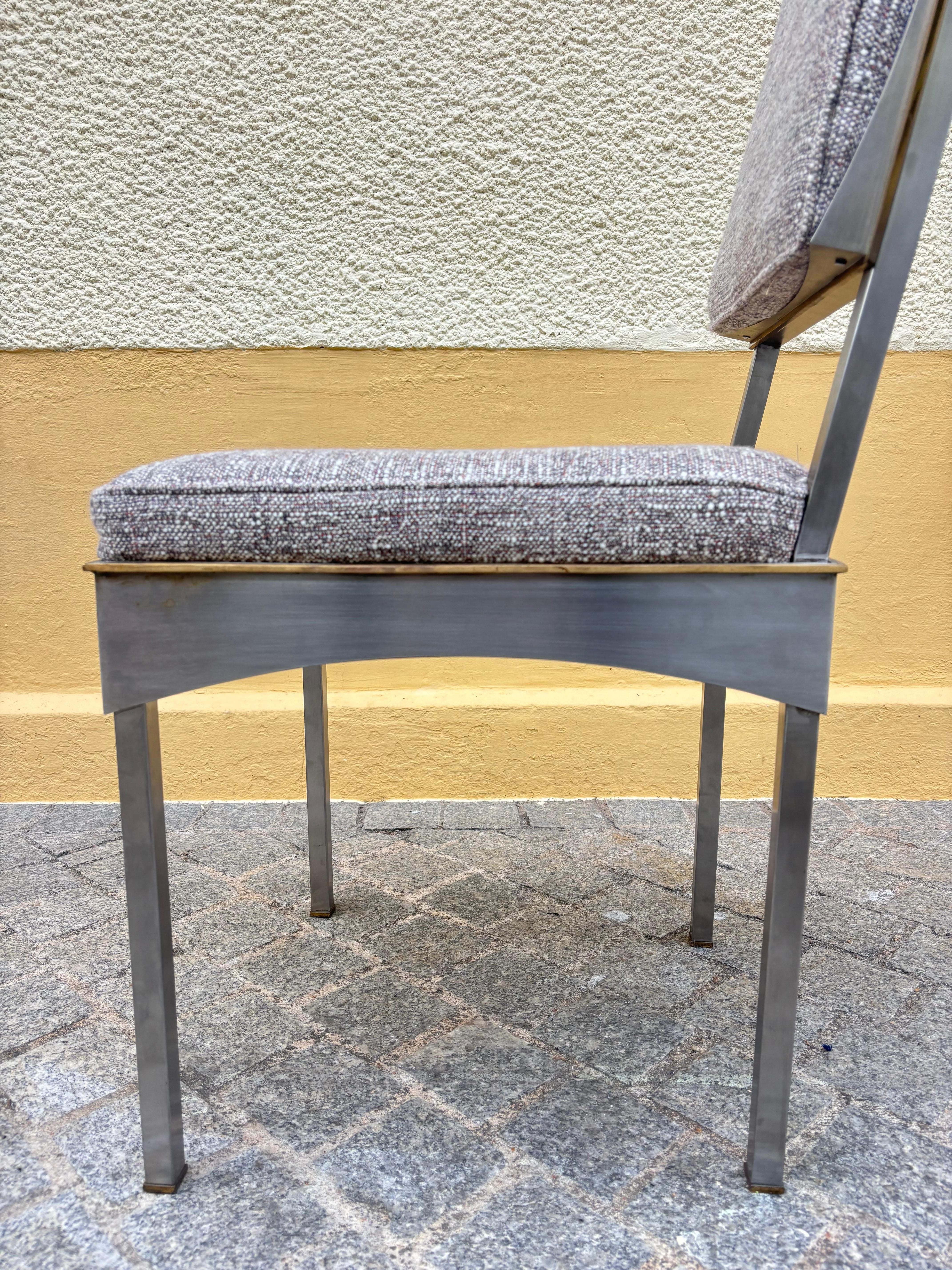 Scarce set of 12 chairs by Daniel Passegrimaud For Sale 4